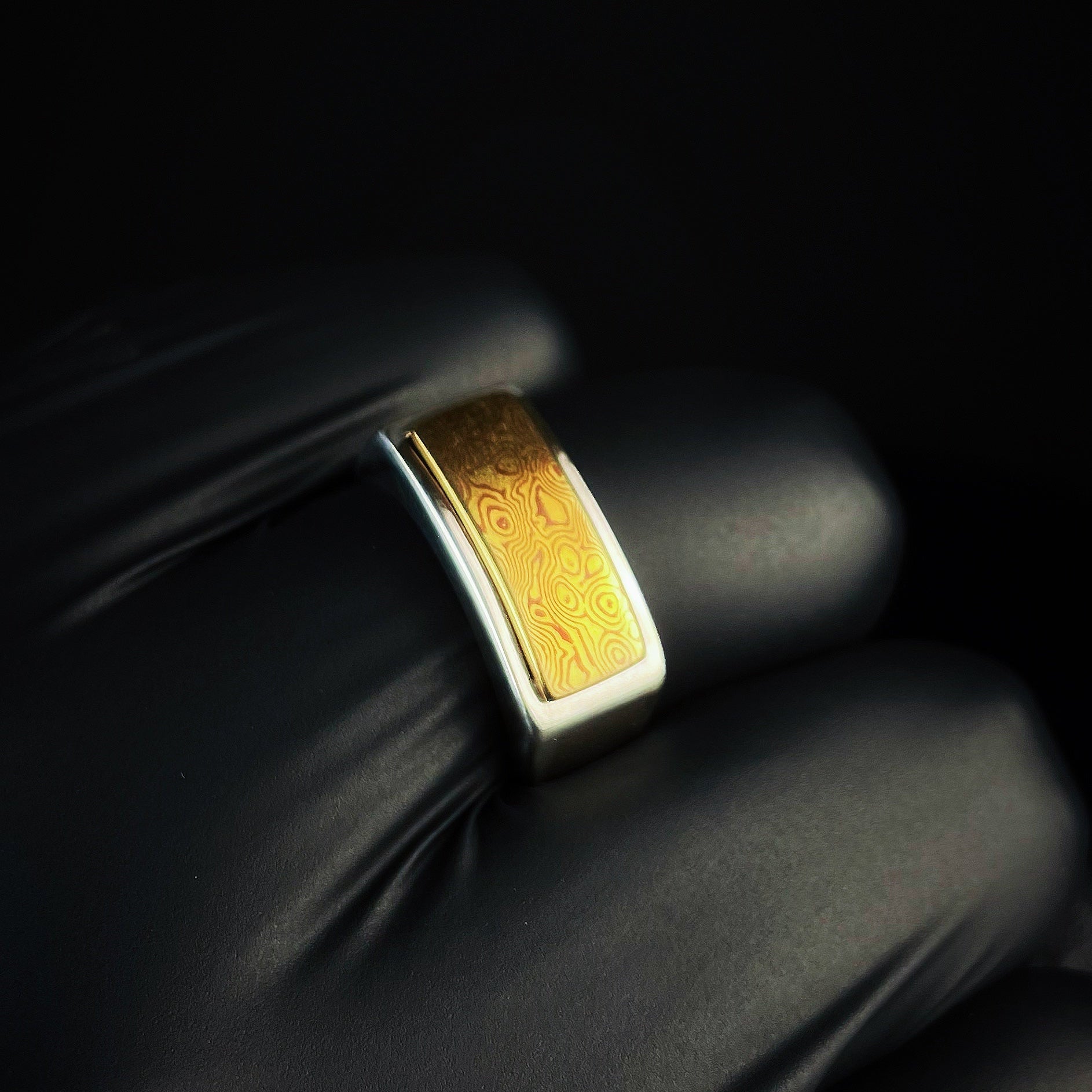 Mokume-gane Saddle Ring