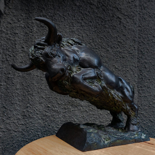 Bronze Yak Statue: "The Sage of Steppes"