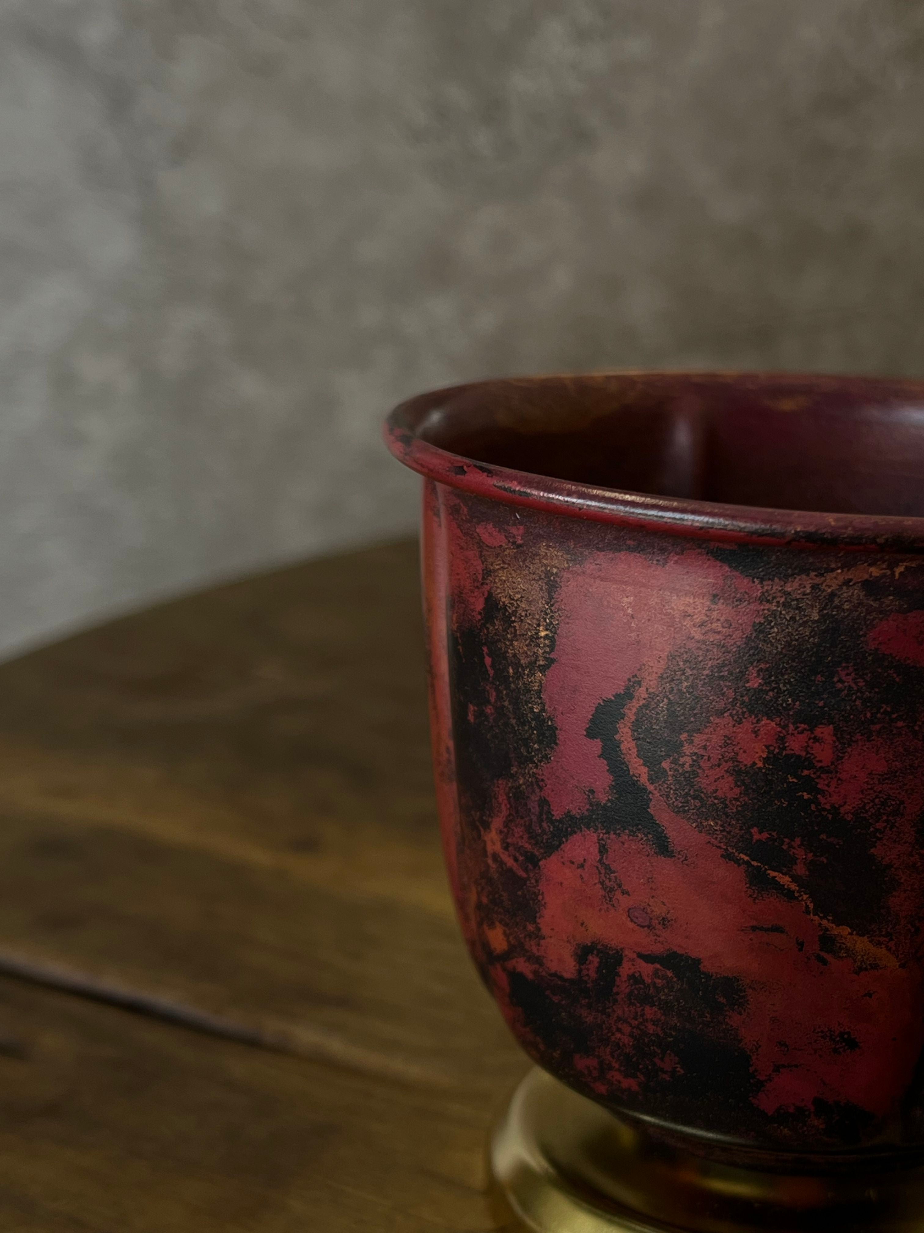 Fine Square-Rim Porcelain Cup, Handmade by Jiang Zao