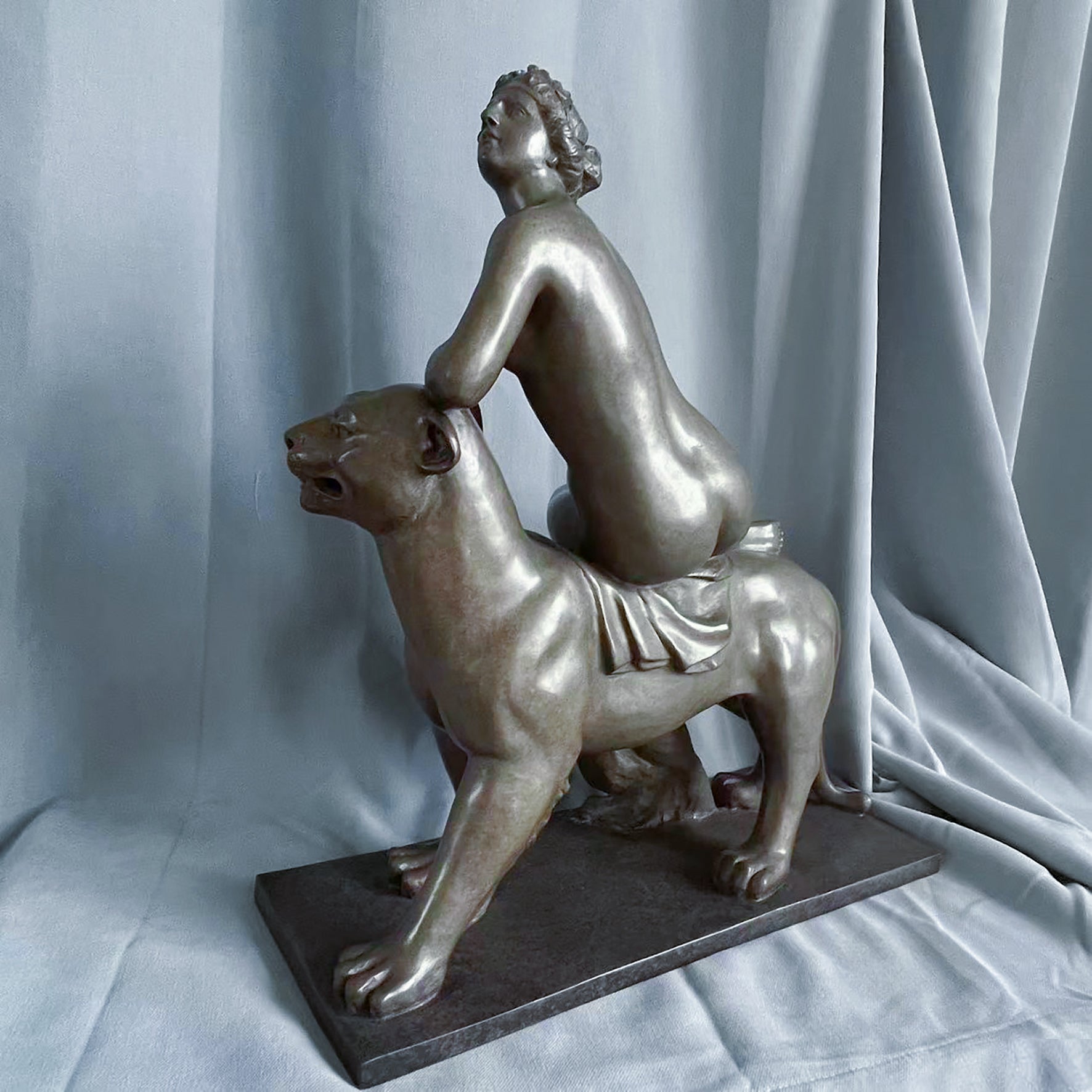 Ariadne on the Panther Bronze Sculpture – A Classical Masterpiece of Myth & Art