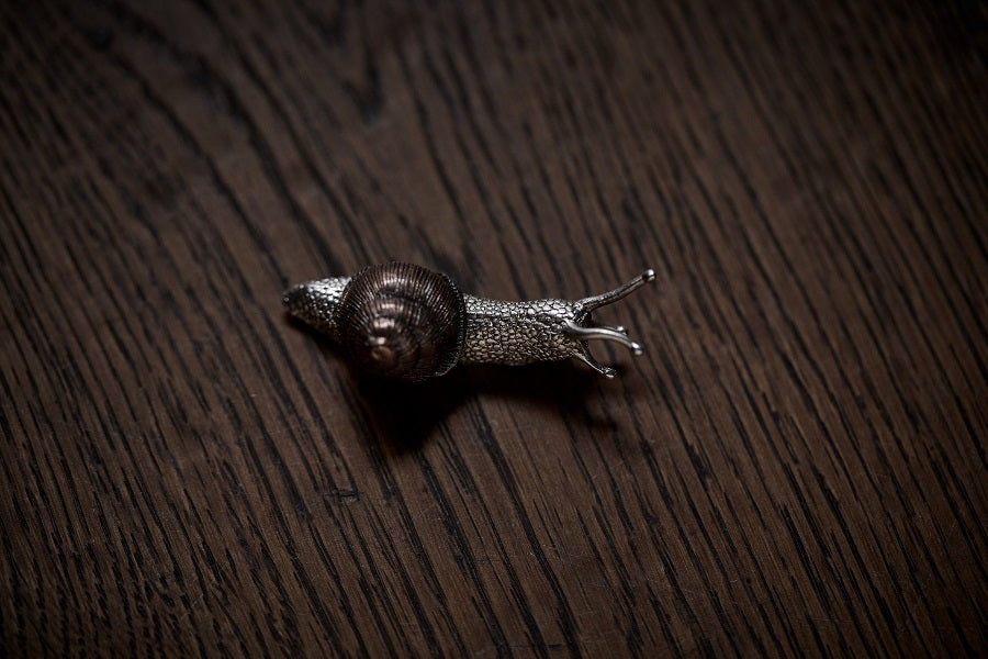 Golden Spiral (snail) — Handcrafted Brass Vessel