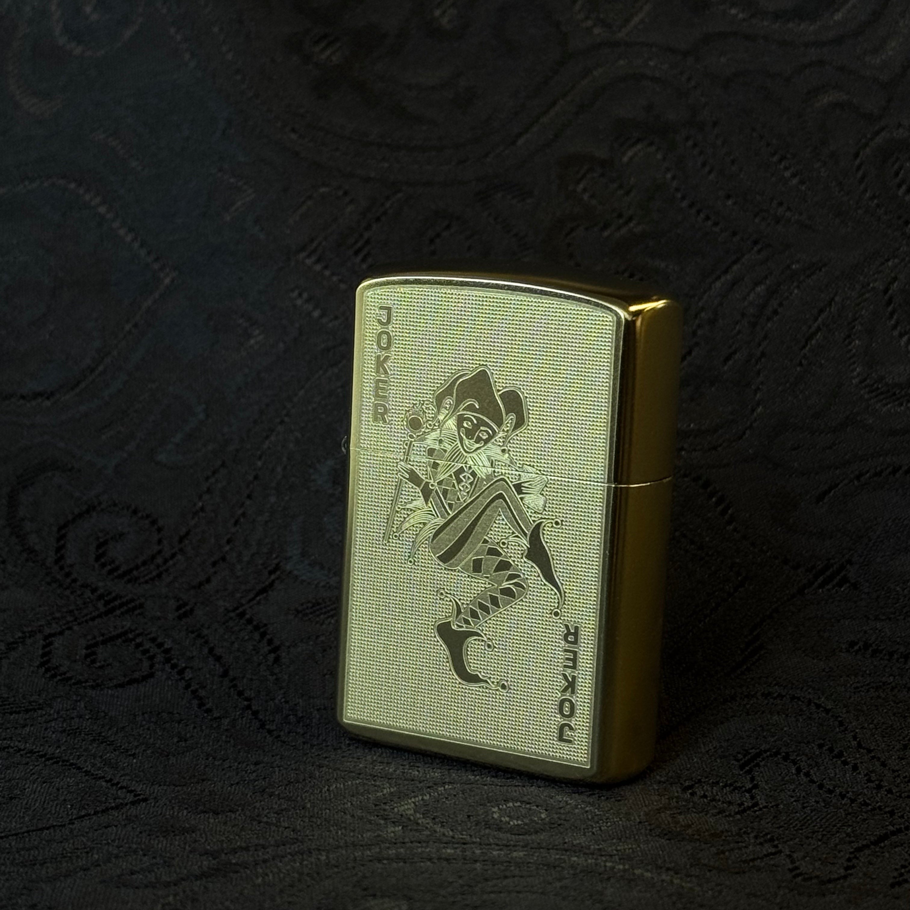 The Joker — Brass Heritage Lighter (Zippo-Style)