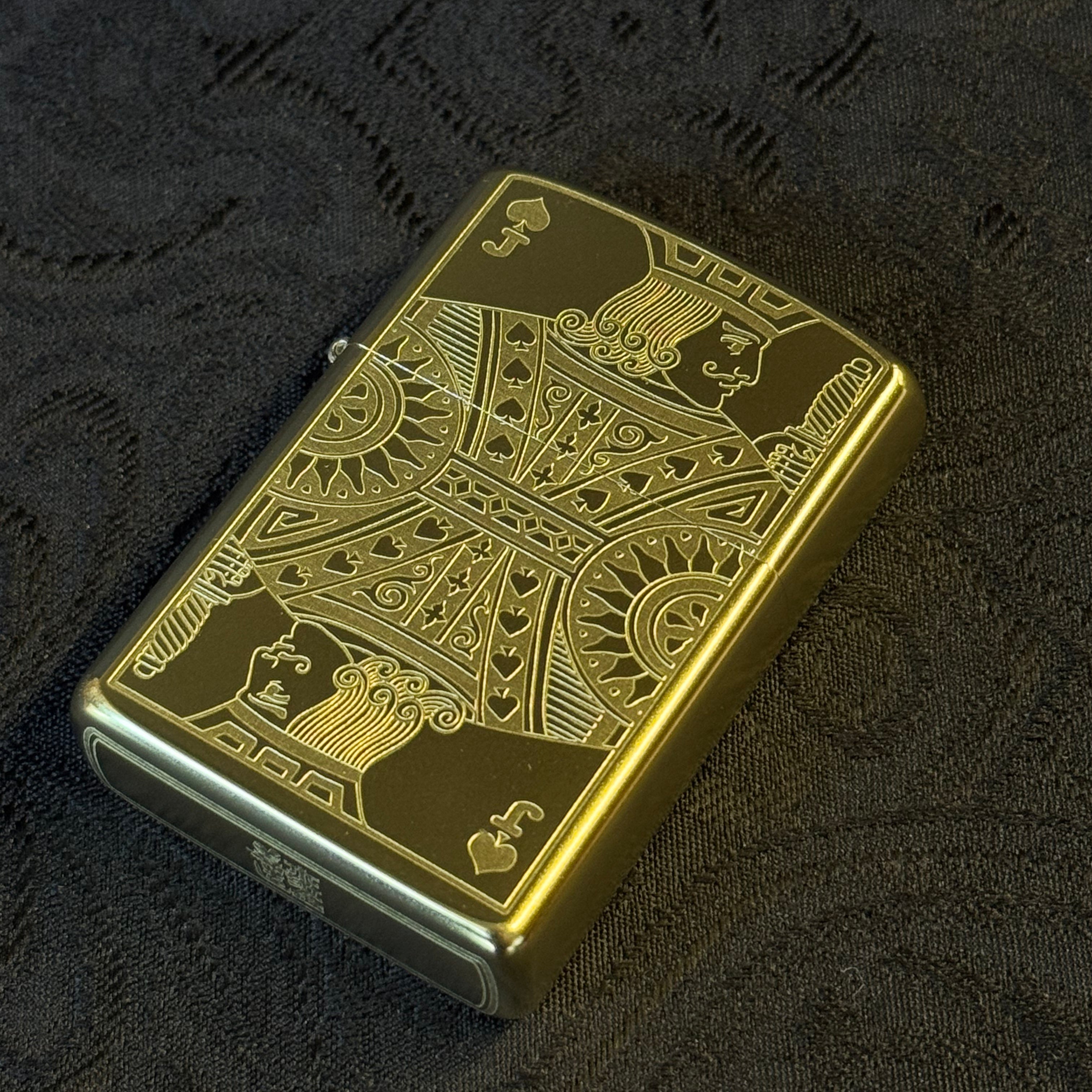 Black Jack — Brass Heritage Lighter (Zippo-Style)
