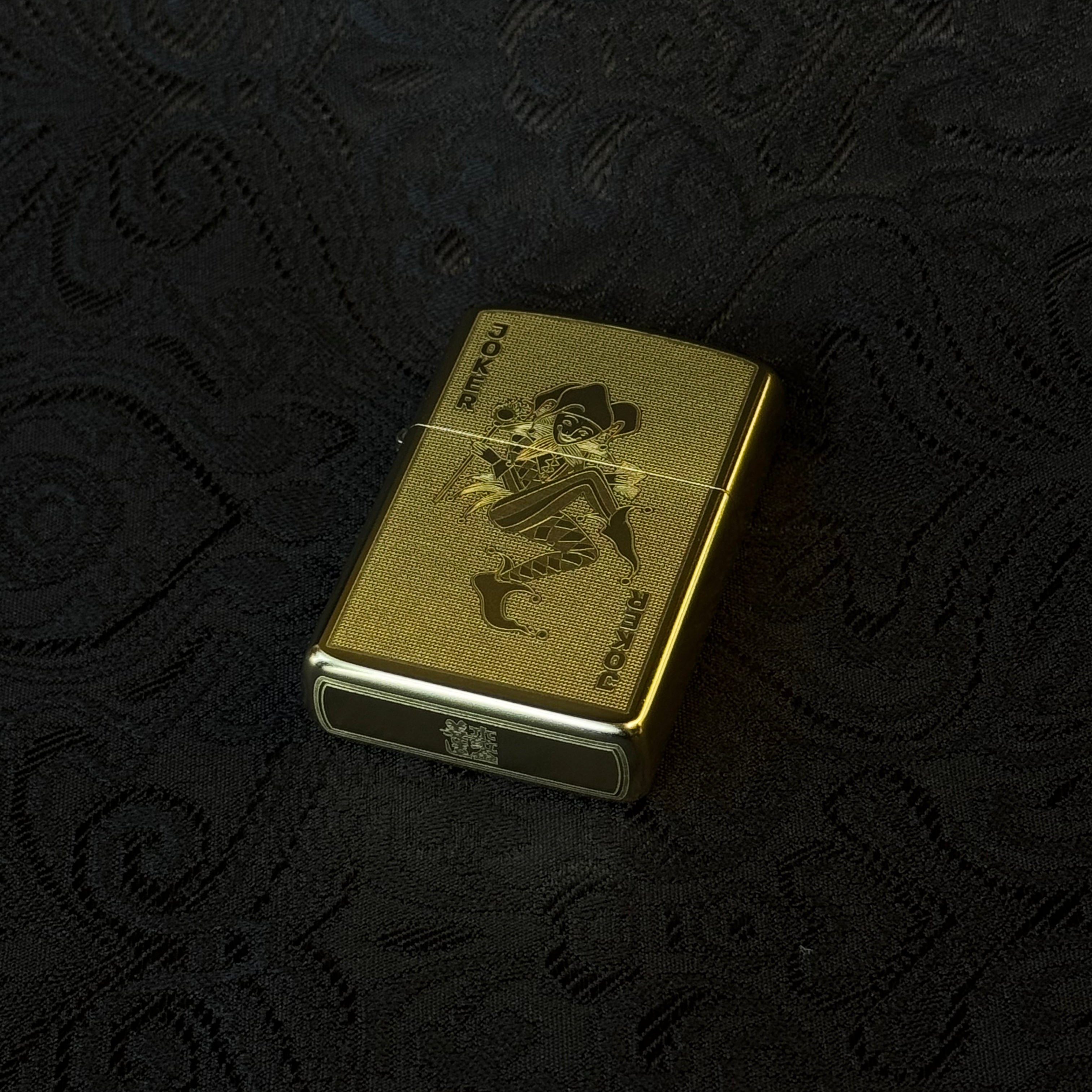 The Joker — Brass Heritage Lighter (Zippo-Style)