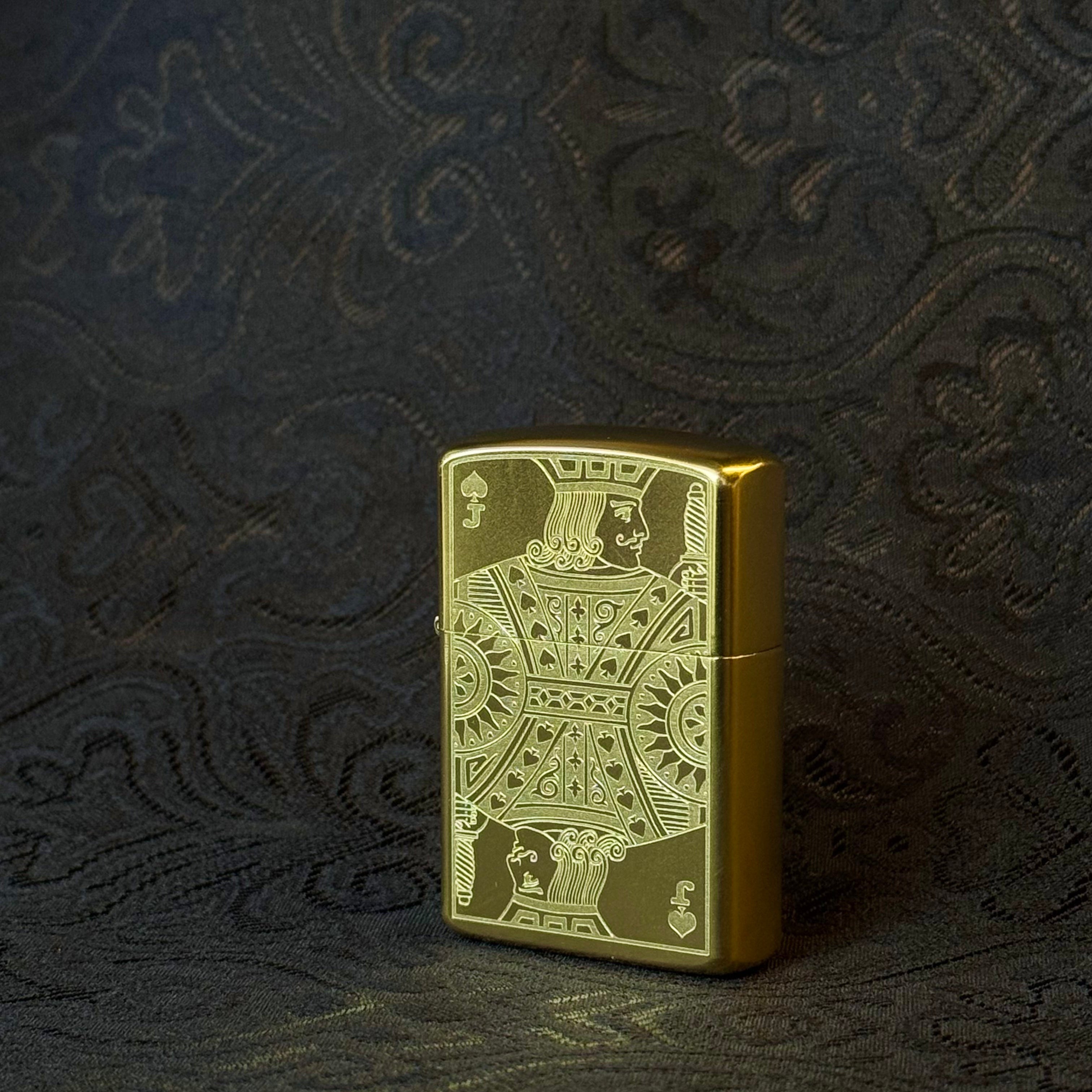 Black Jack — Brass Heritage Lighter (Zippo-Style)
