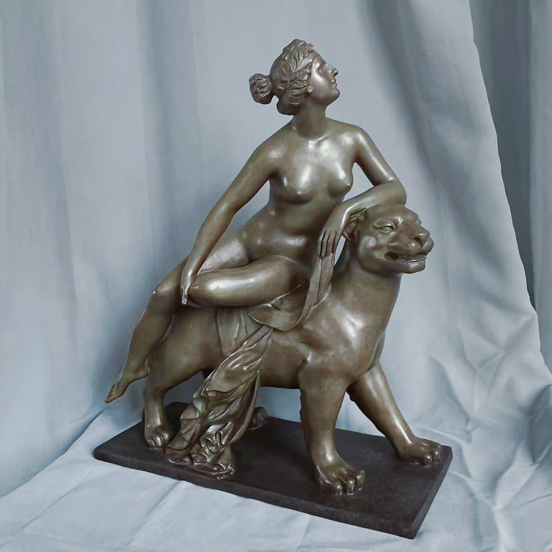 Ariadne on the Panther Bronze Sculpture – A Classical Masterpiece of Myth & Art