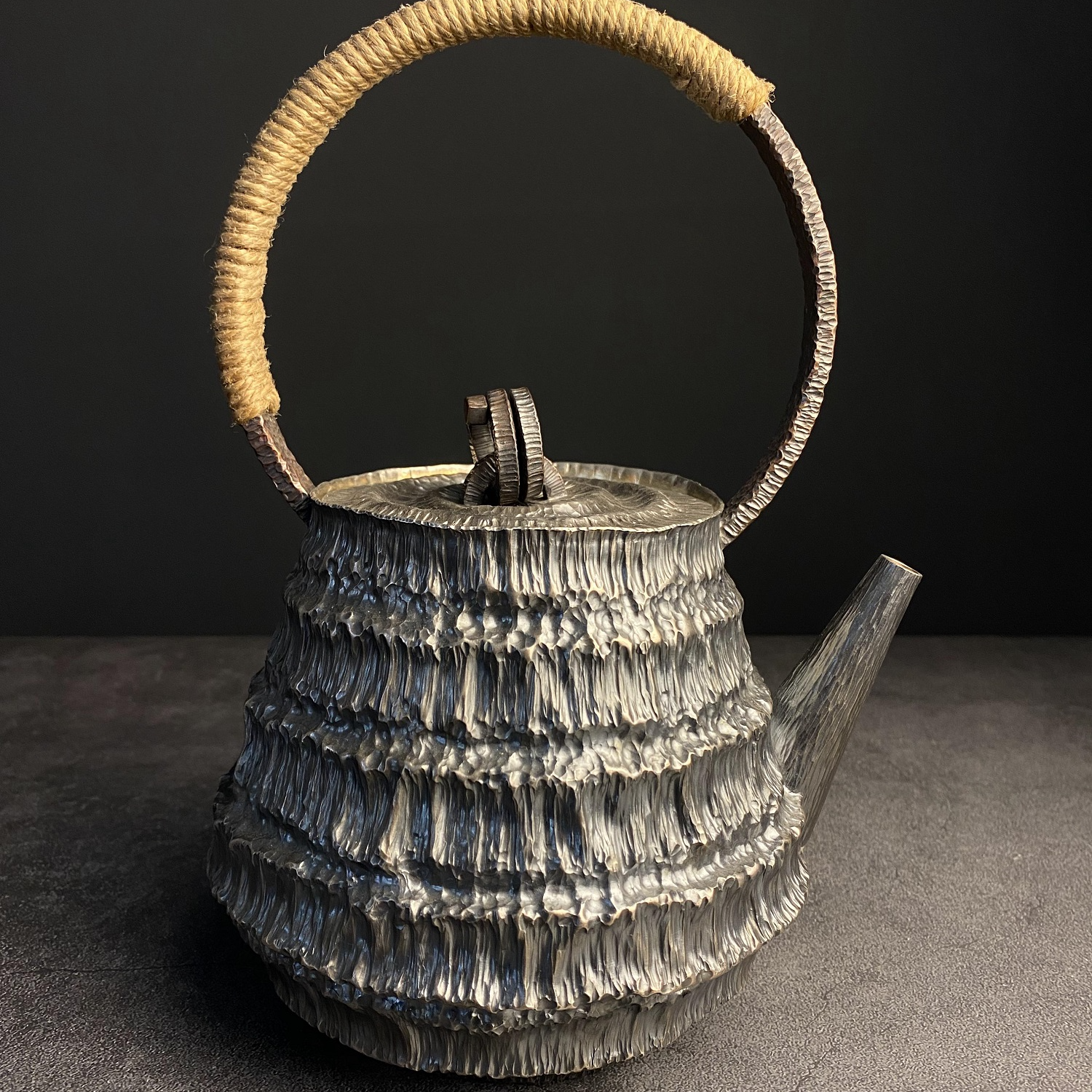 Plain Form — Hand-Forged Large Teapot