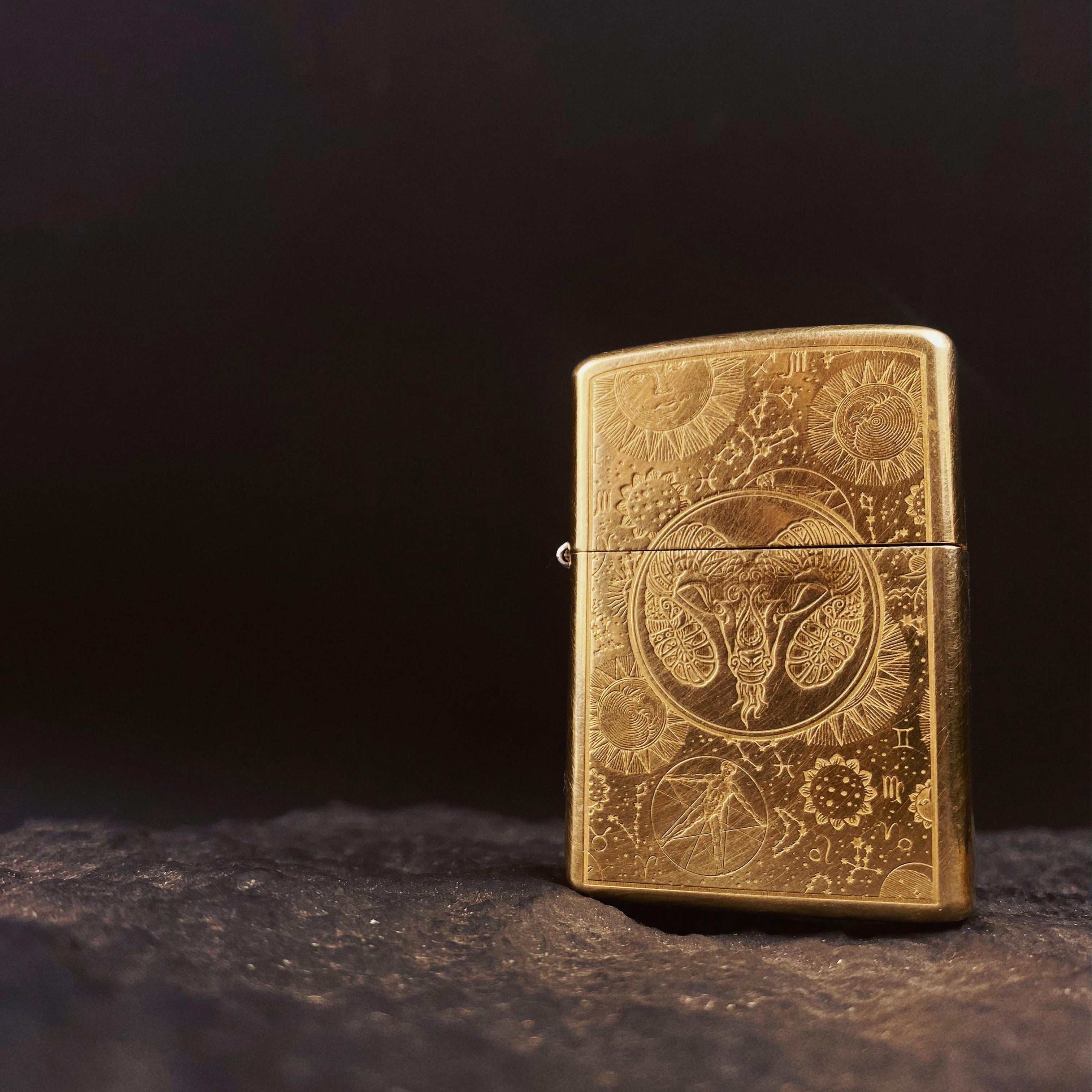 Zodiac Series Brass Heritage Lighter Collection