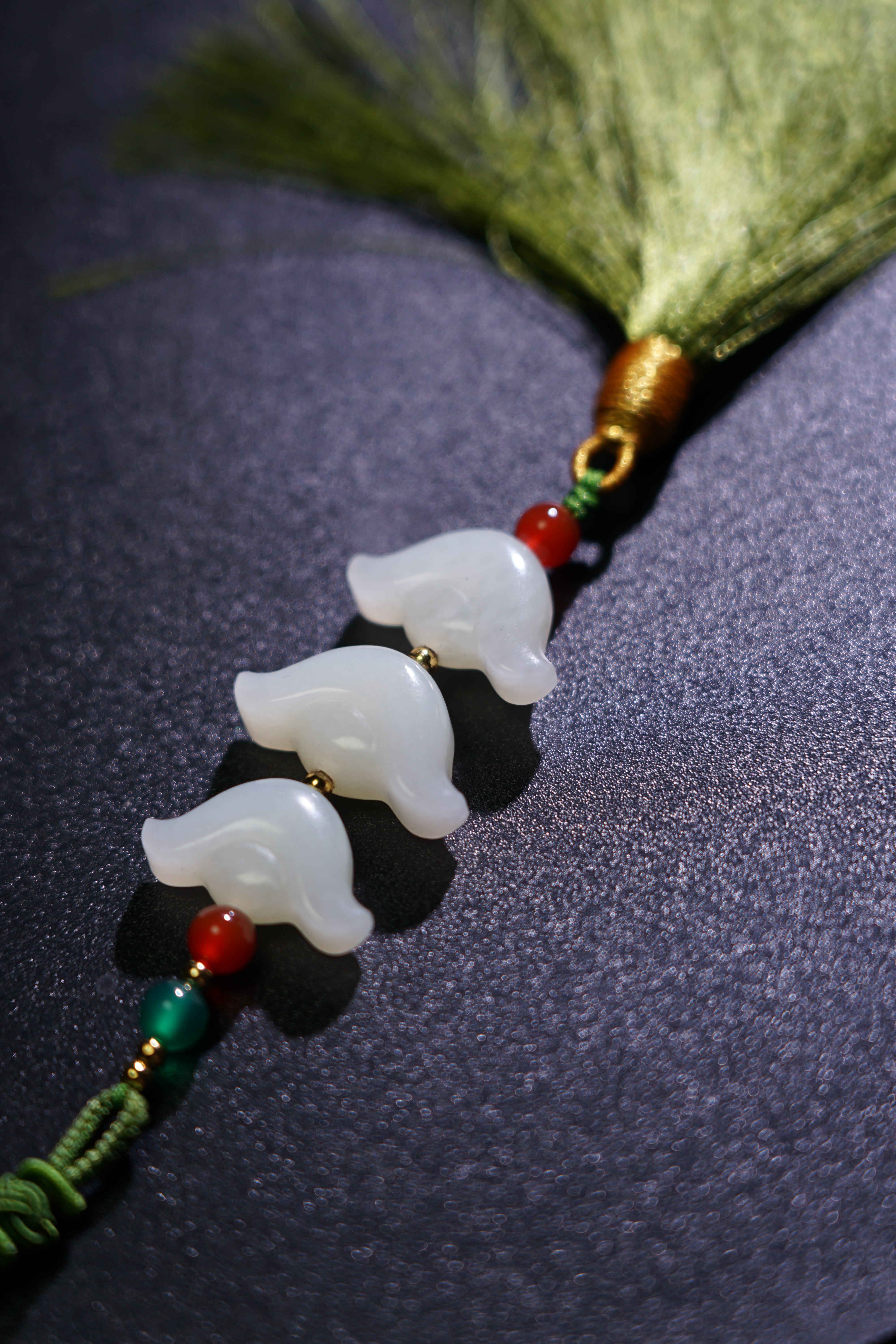 White Jade Ingot (yuanbao) Pendant
