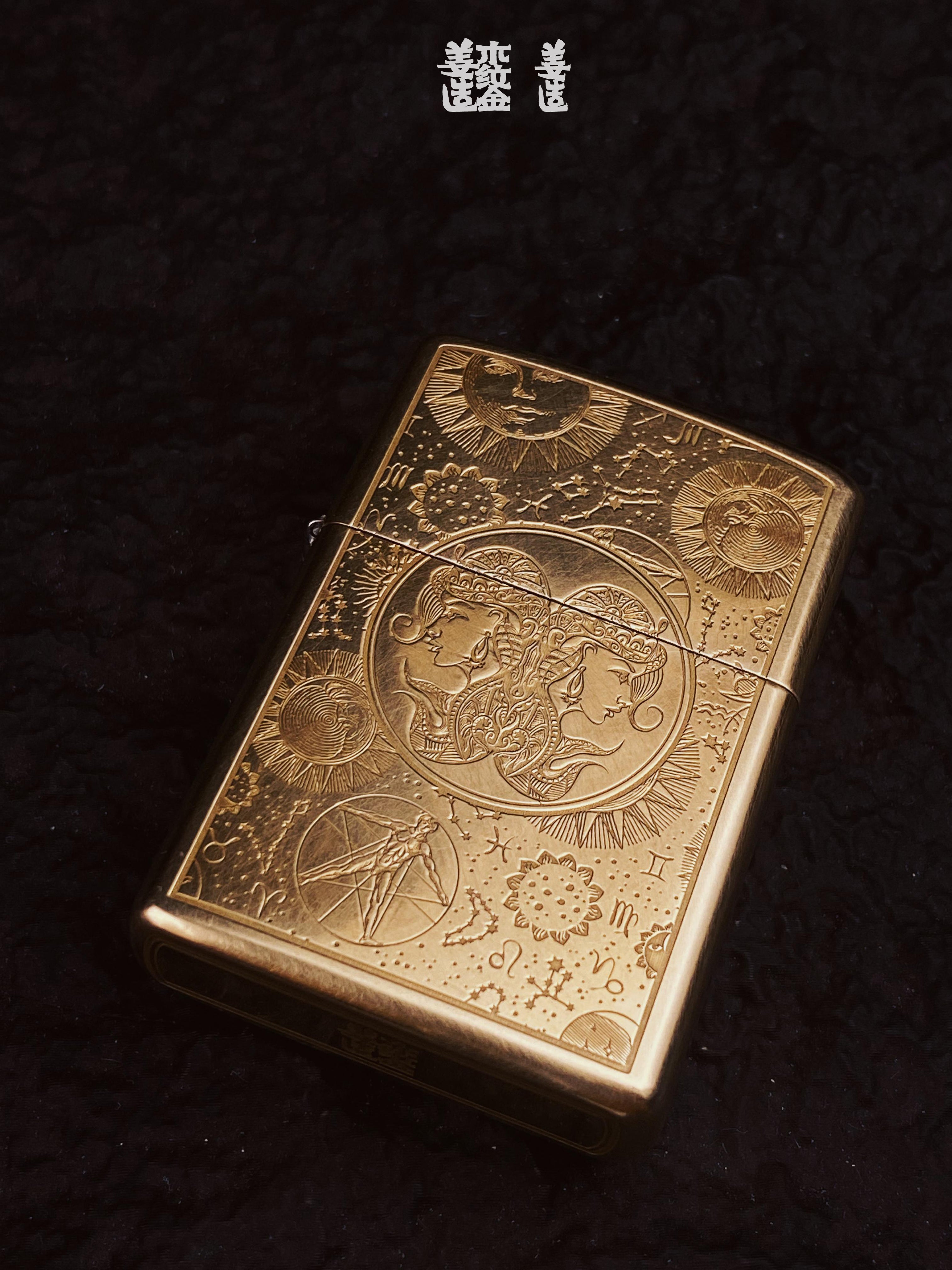 Zodiac Series Brass Heritage Lighter Collection