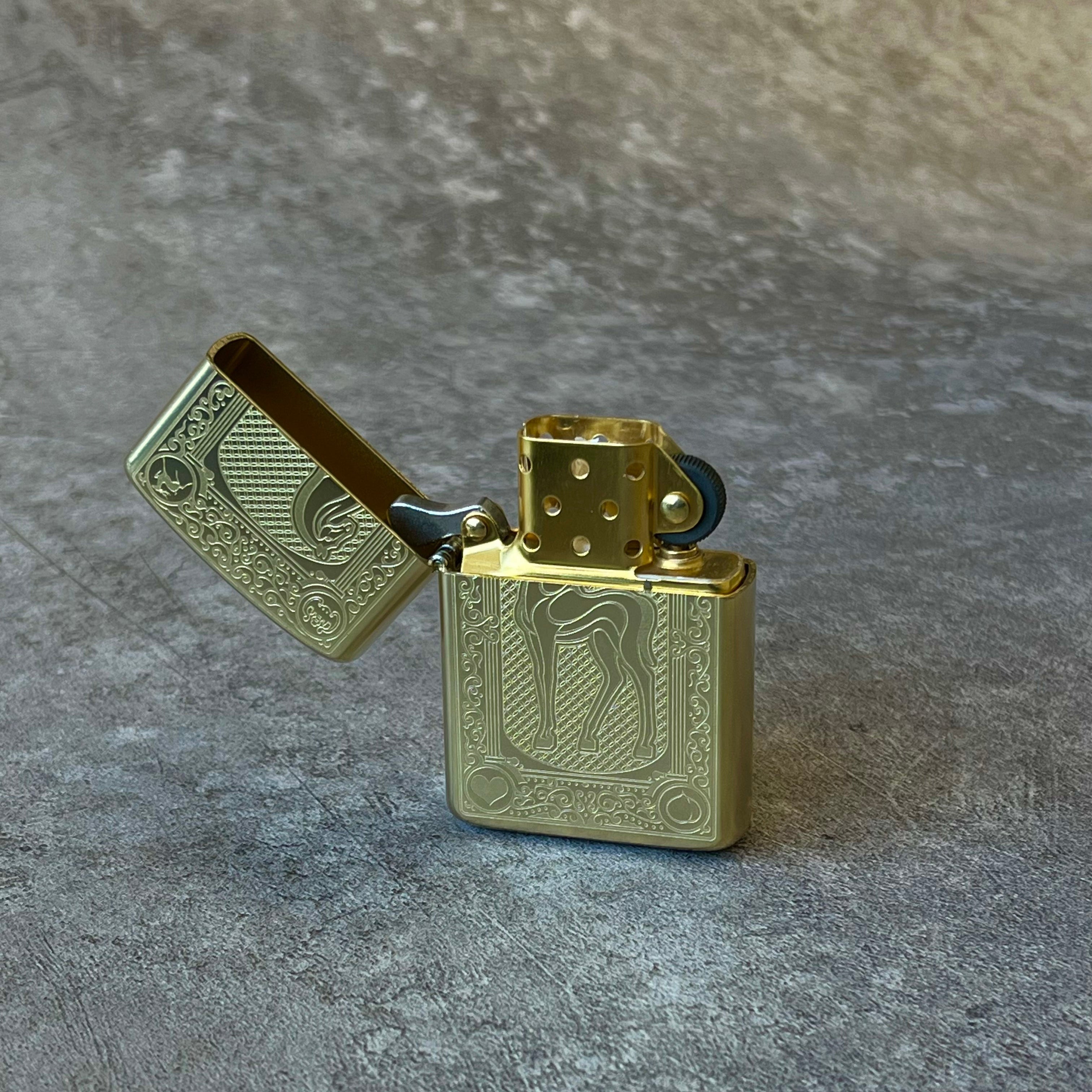 Year of the Horse — Brass Heritage Lighter (Zippo-Style)