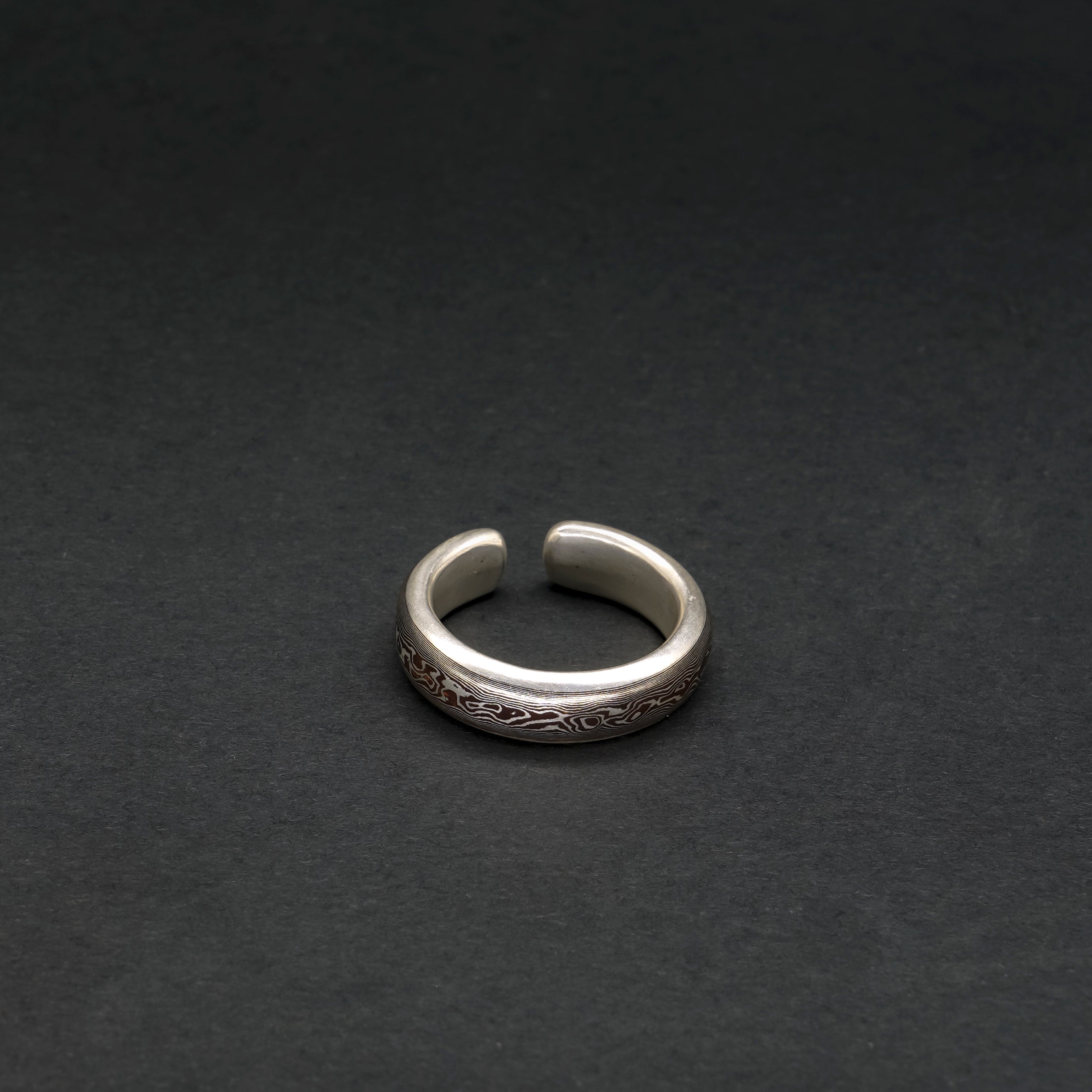 Mokume-gane Ring — Wood Grain Metal