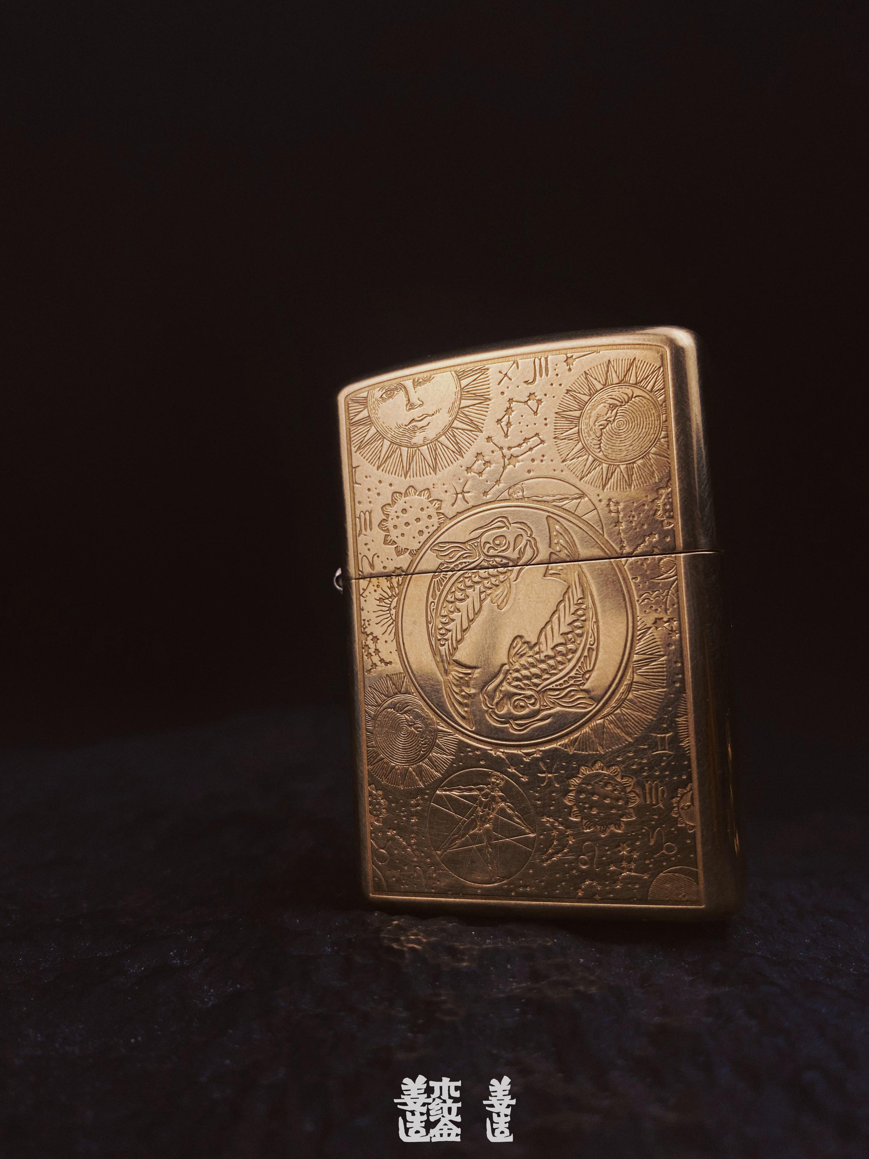 Zodiac Series Brass Heritage Lighter Collection