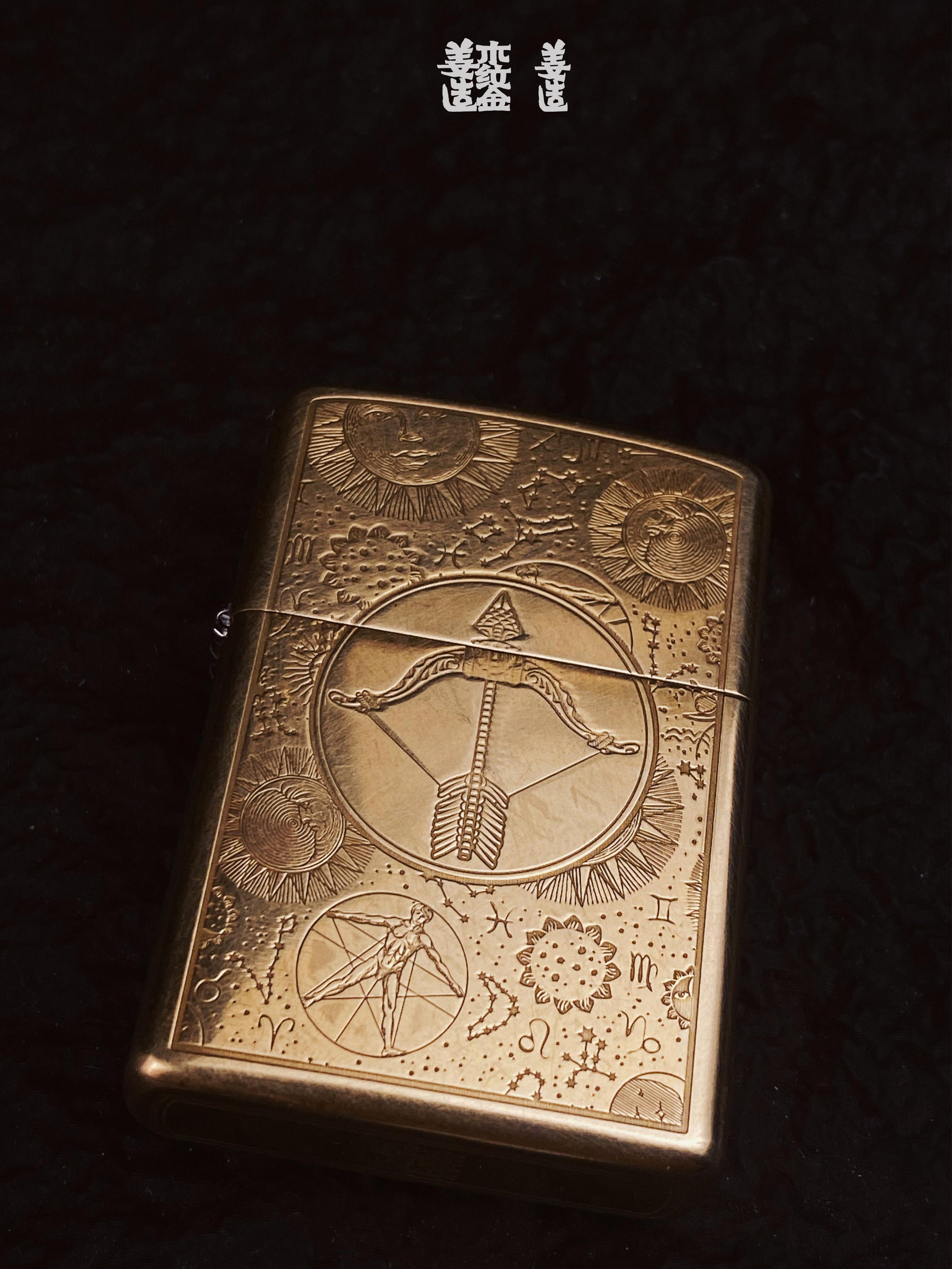 Zodiac Series Brass Heritage Lighter Collection