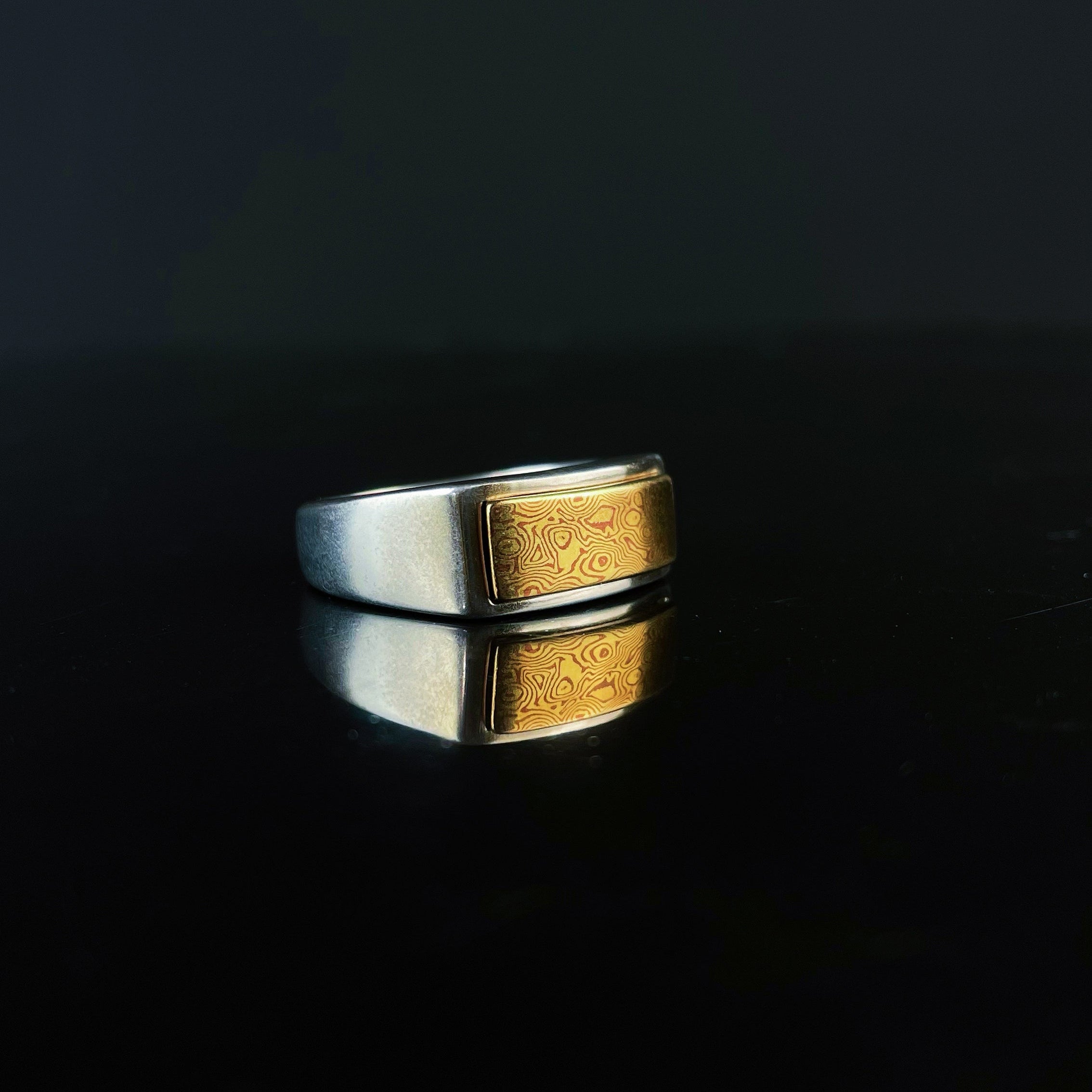 Mokume-gane Saddle Ring