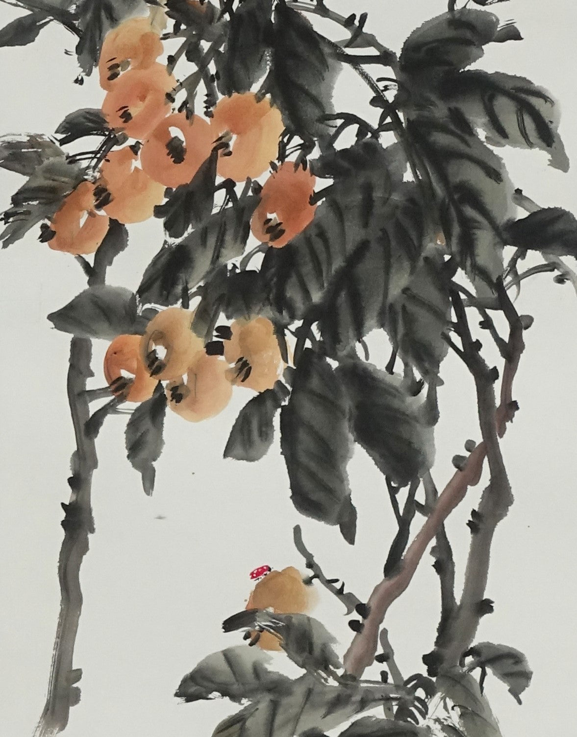 "Blissful Autumn" (Hān Qiū) by Guo Zhaoming – Traditional Chinese Bird-and-Flower Painting