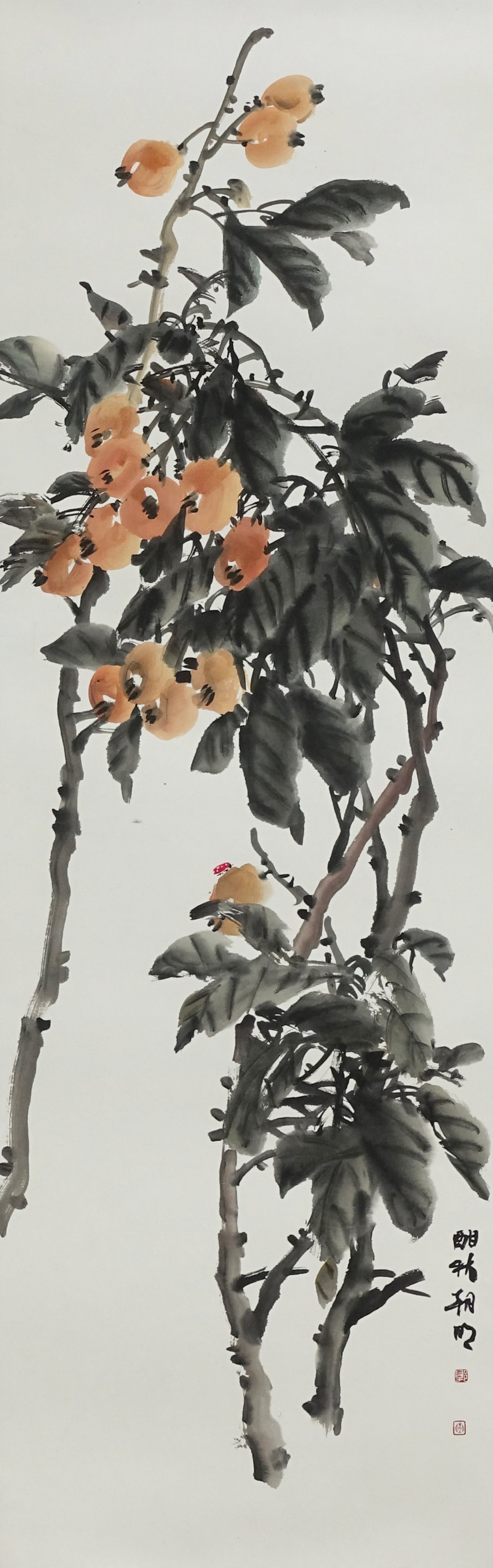 "Blissful Autumn" (Hān Qiū) by Guo Zhaoming – Traditional Chinese Bird-and-Flower Painting