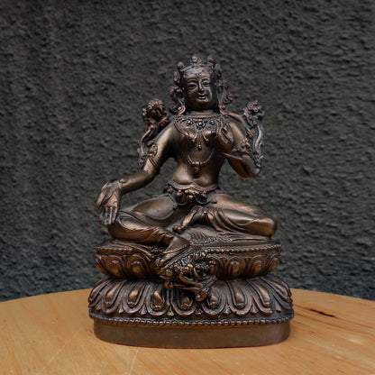 Bronze Buddha Statue: "The Contemplative Buddha"