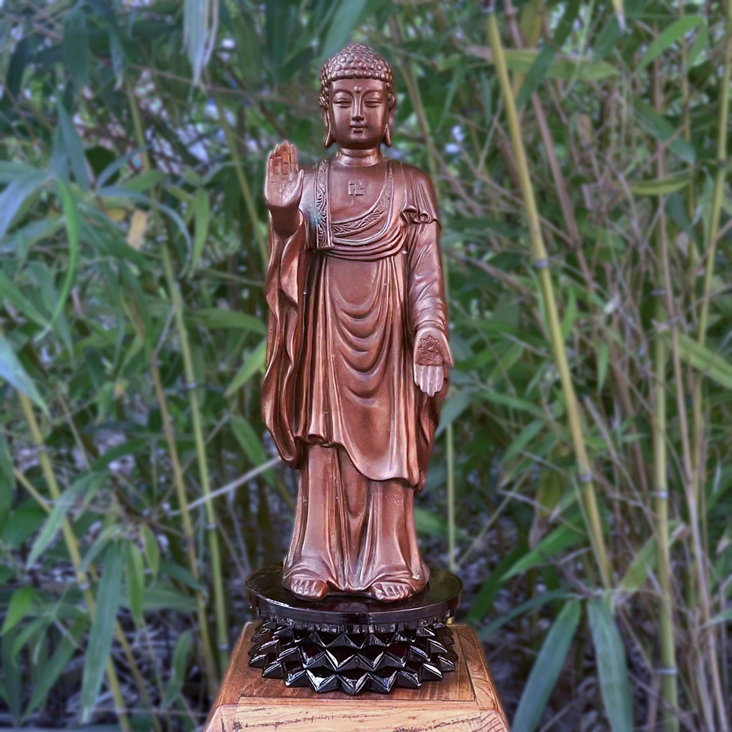 Bronze Buddha Statue – Grand Buddha at Ling Shan by Esteemed Chinese Artist