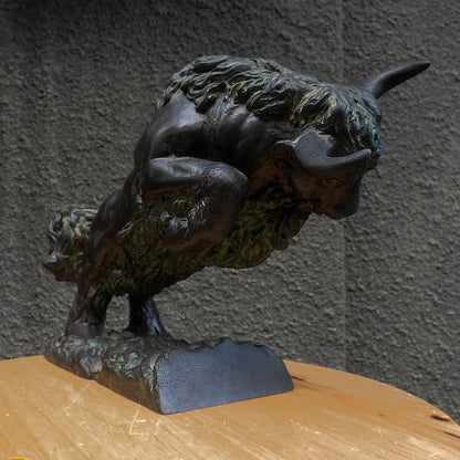 Bronze Yak Statue: "The Sage of Steppes"