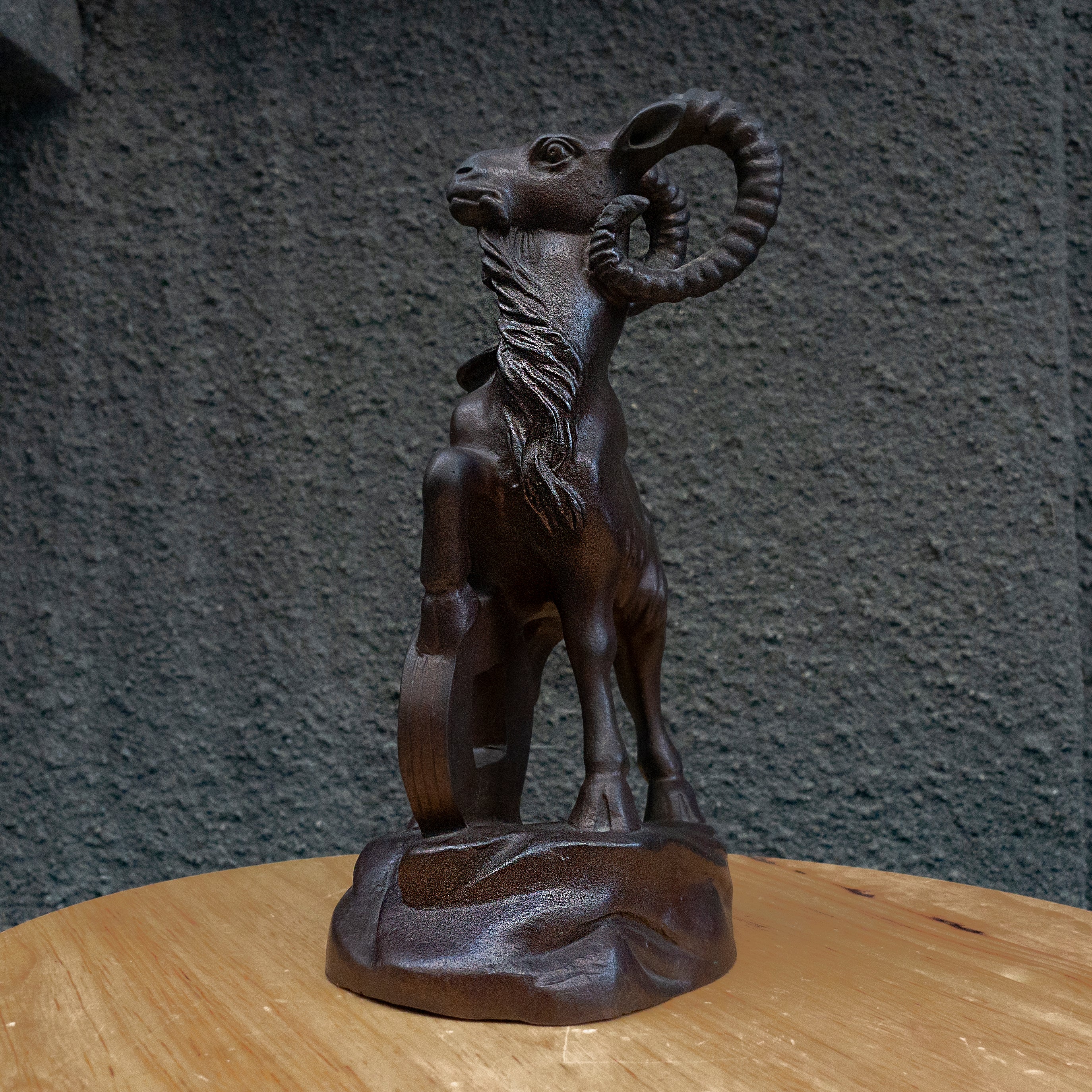 Bronze Goat Statue - "Fortune's Guardian"