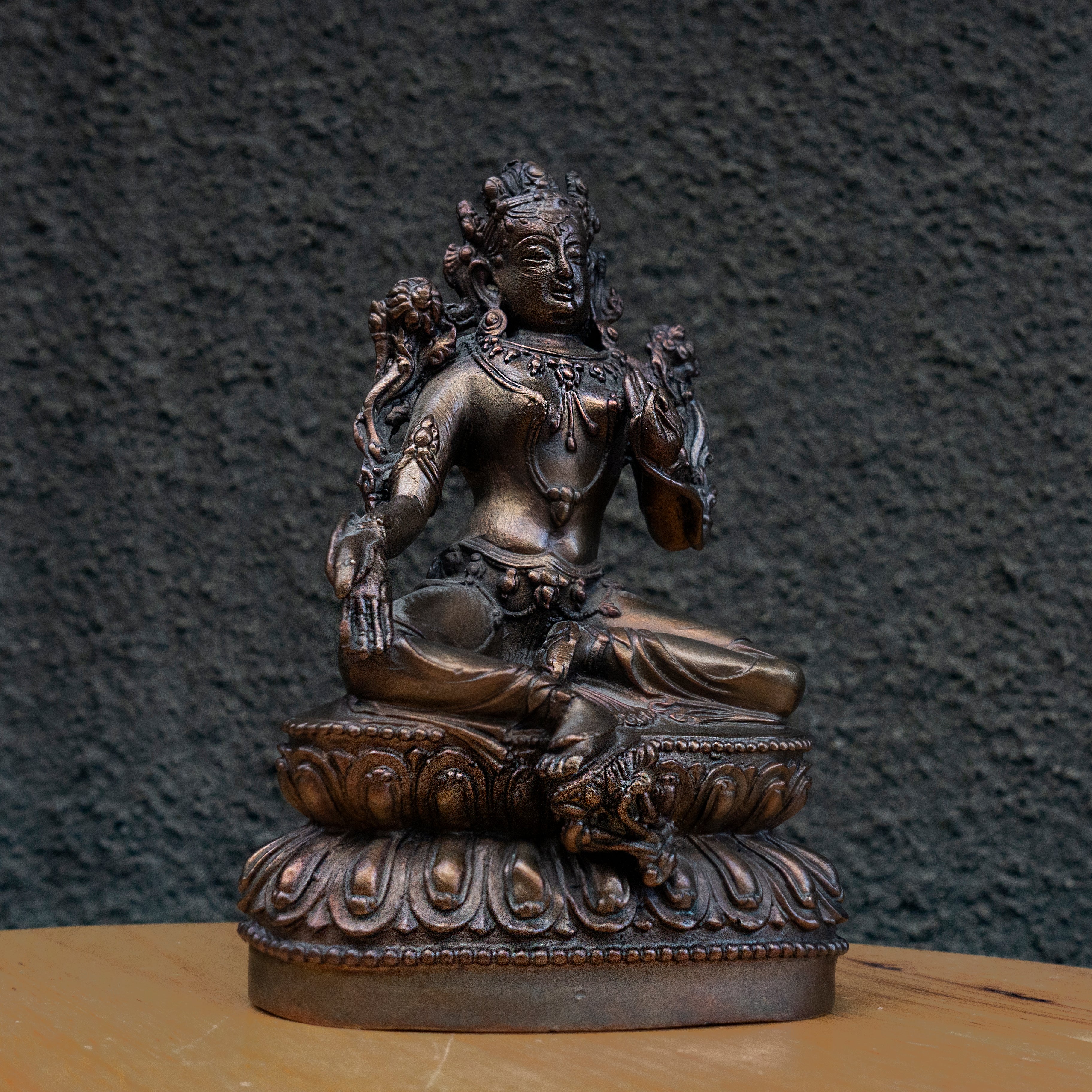 Bronze Buddha Statue: "The Contemplative Buddha"