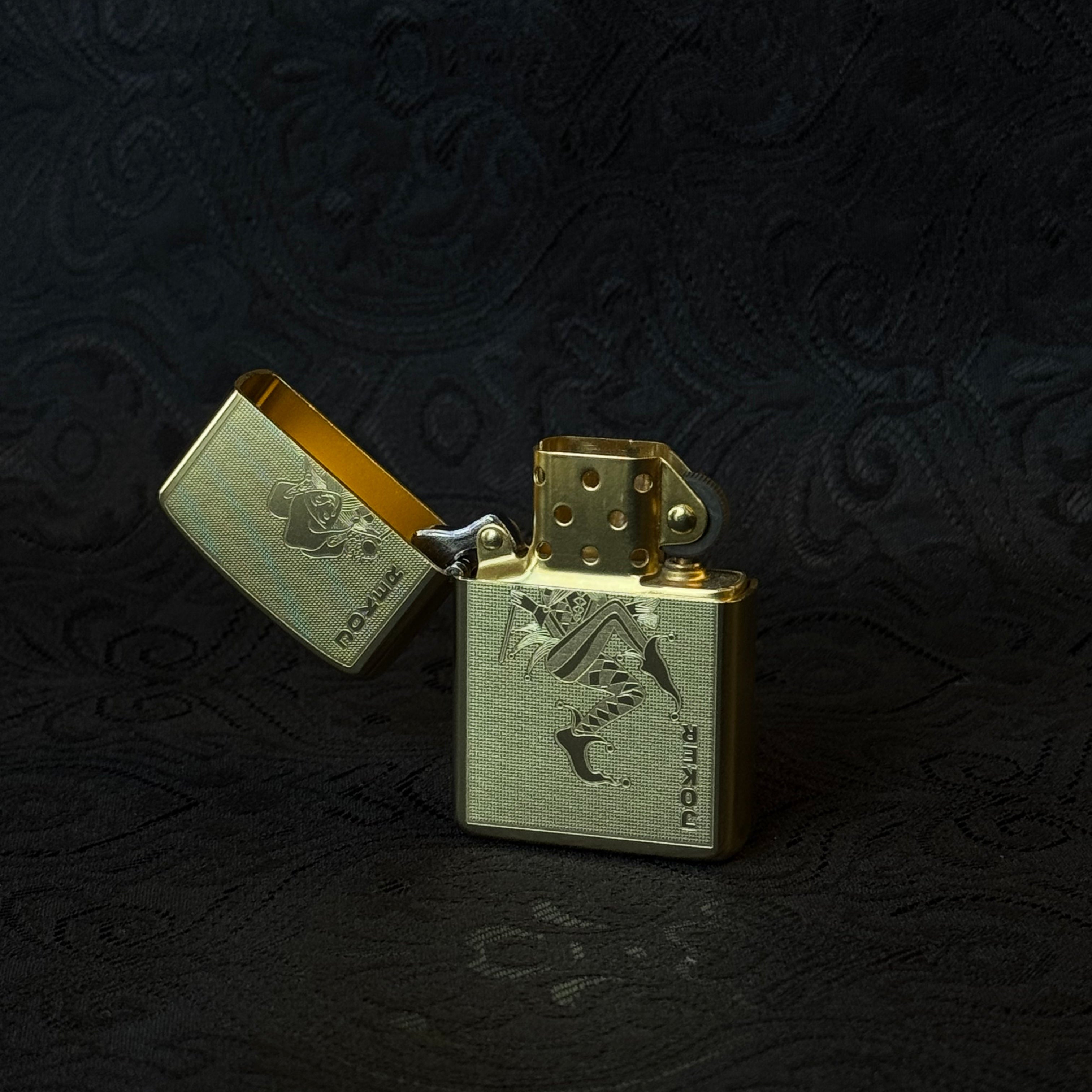 The Joker — Brass Heritage Lighter (Zippo-Style)