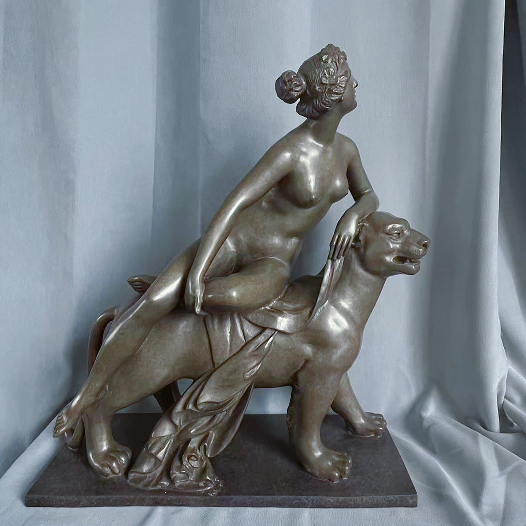 Ariadne on the Panther Bronze Sculpture – A Classical Masterpiece of Myth & Art