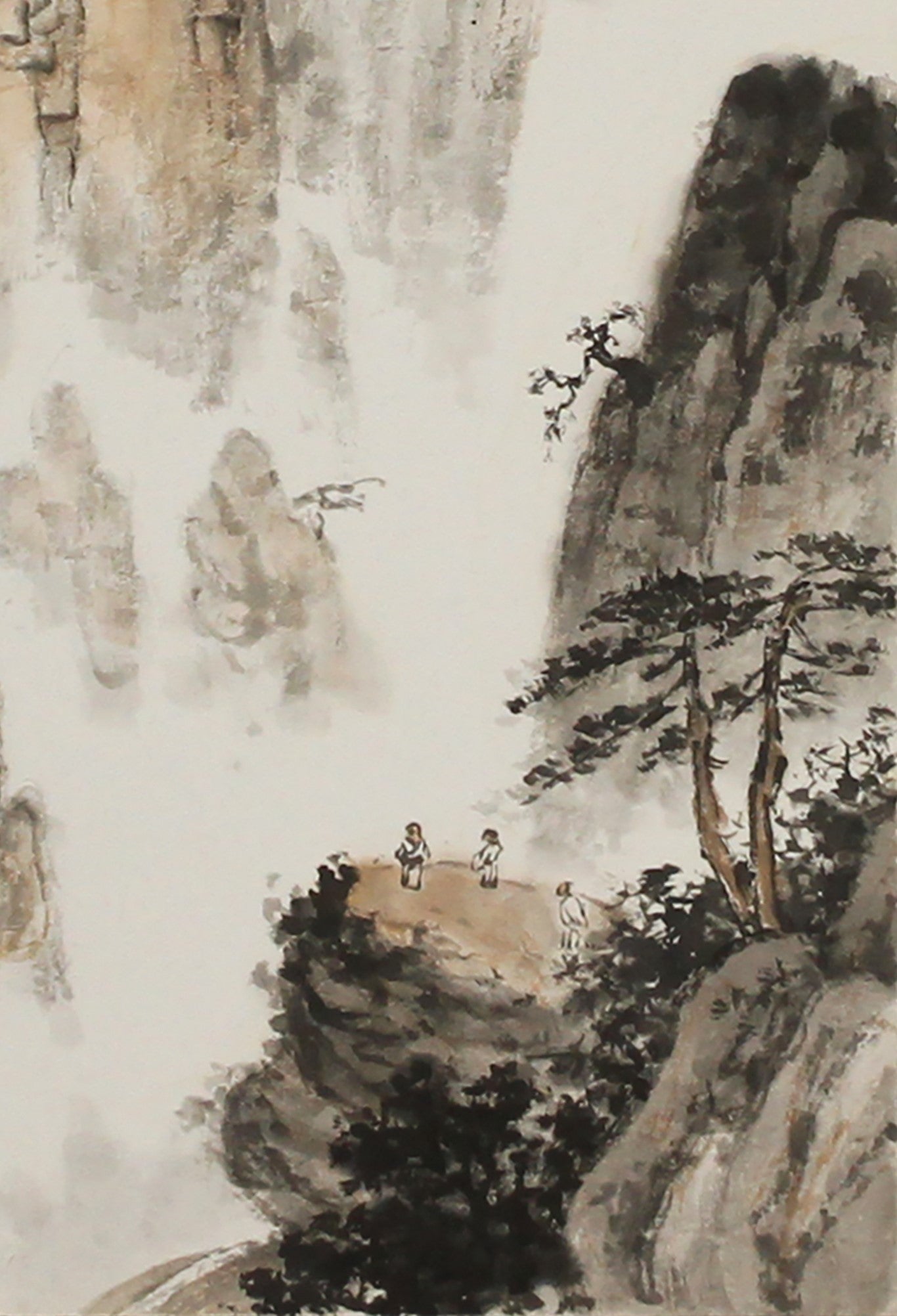 "Landscape: The Mountains Remain Majestic" (Shānshuǐ · Shān Yījiù Hǎo) by Zhang Wei – Traditional Chinese Landscape Painting