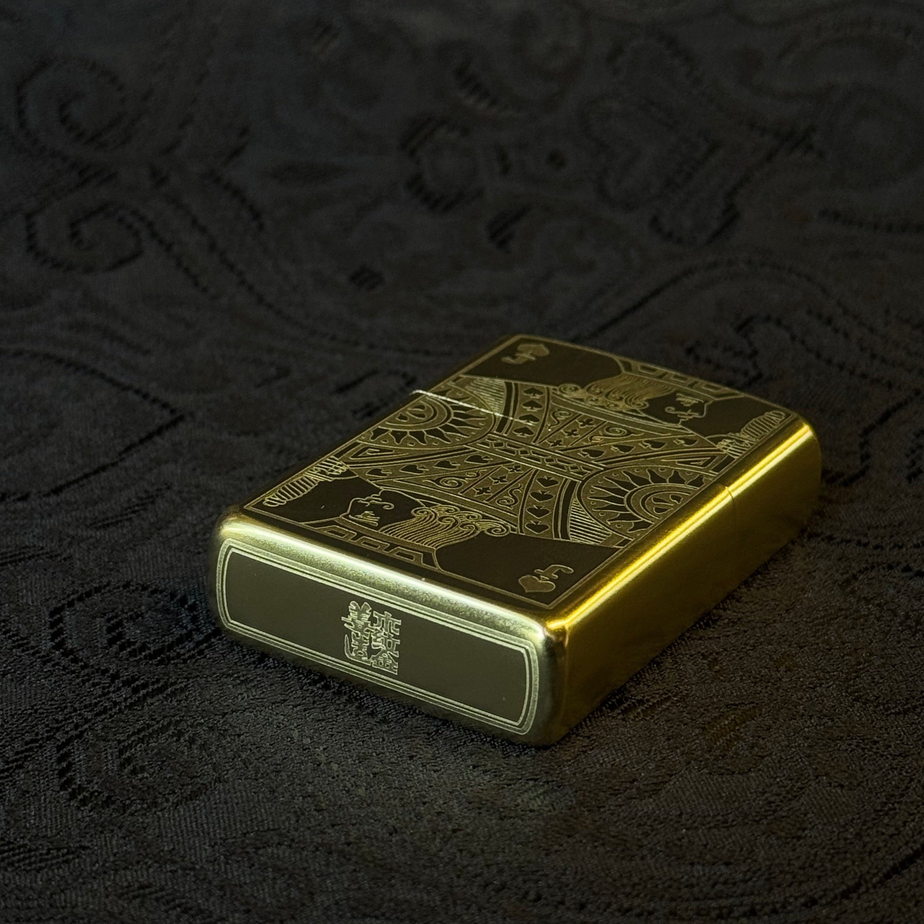 Black Jack — Brass Heritage Lighter (Zippo-Style)