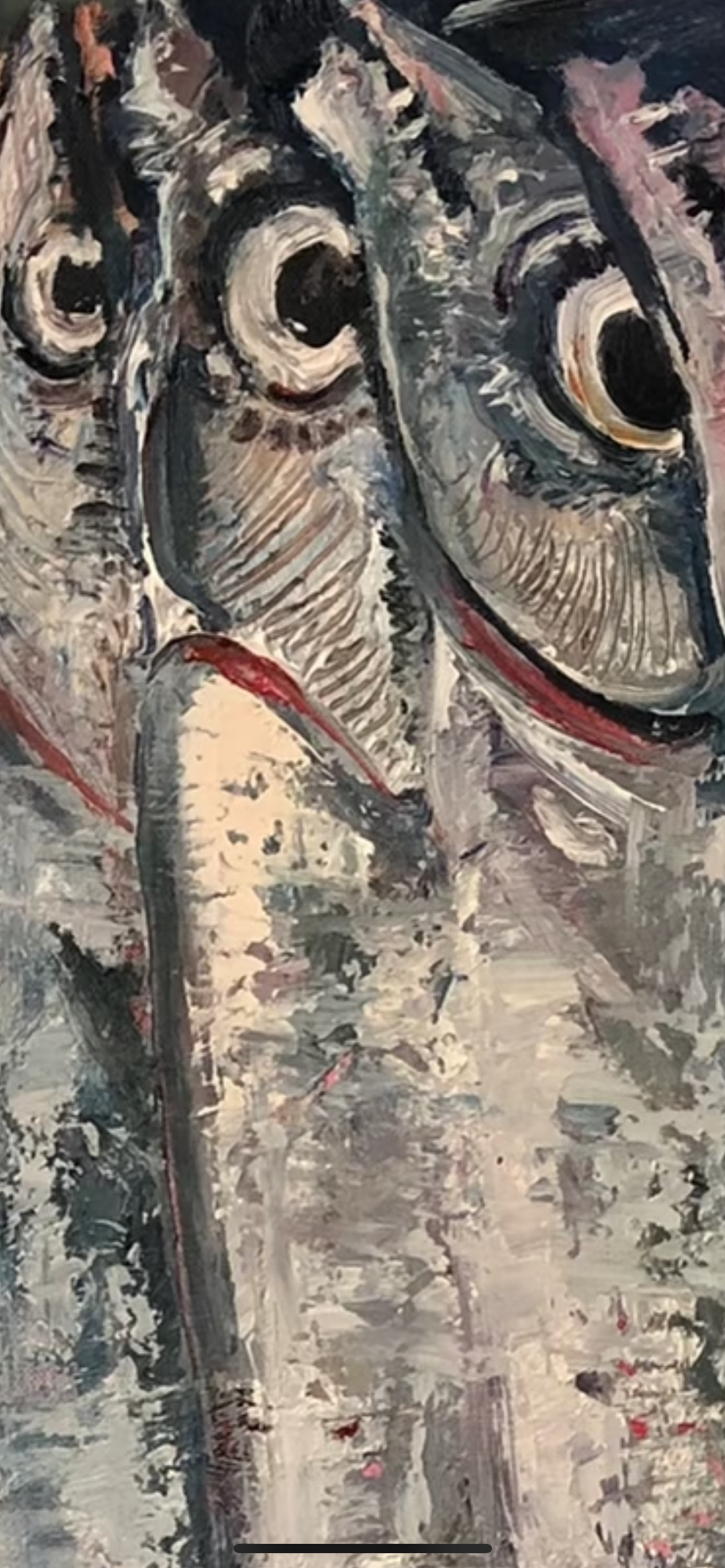 Scaly Sea’s Morning Song — Original Ribbonfish Oil Painting