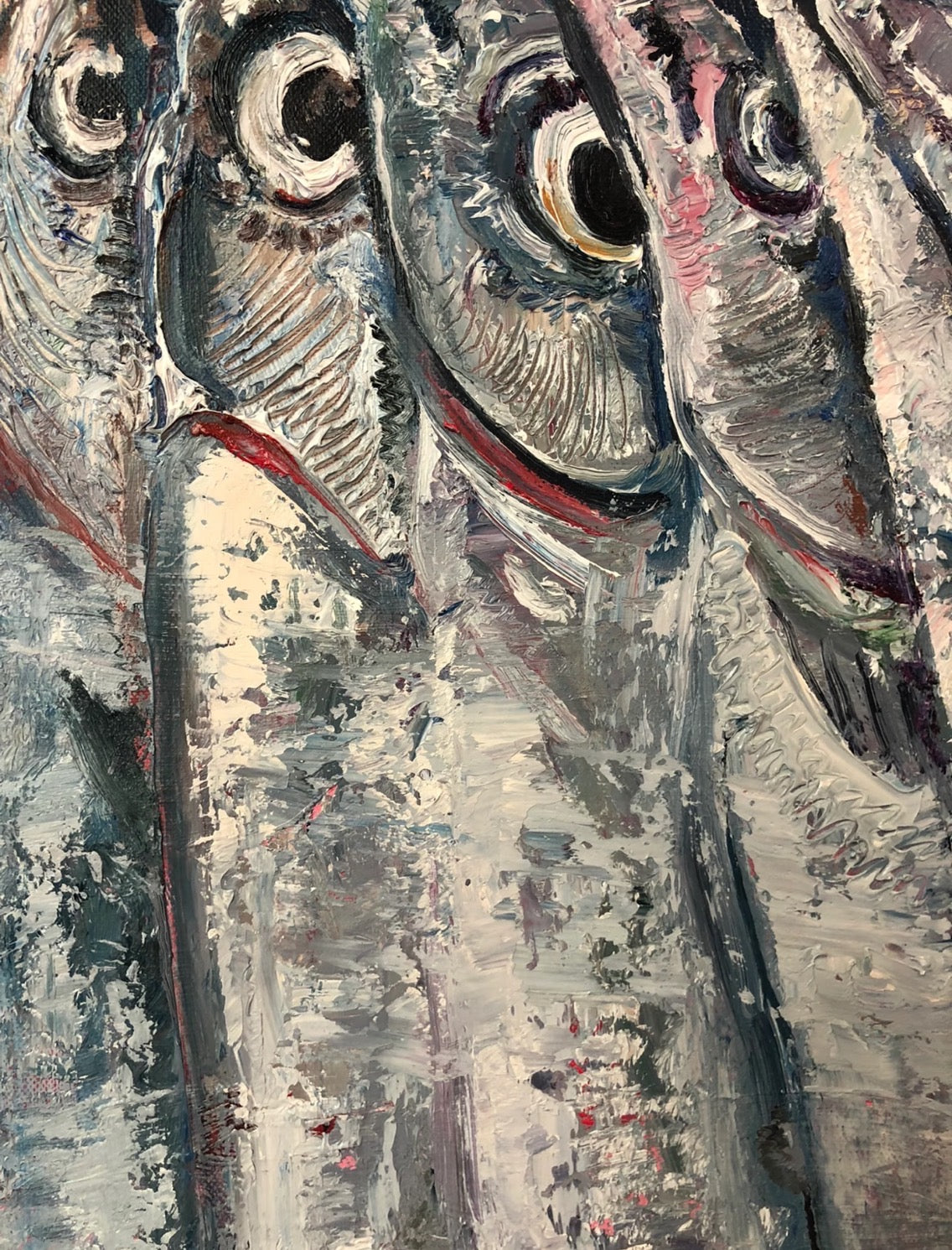 Scaly Sea’s Morning Song — Original Ribbonfish Oil Painting
