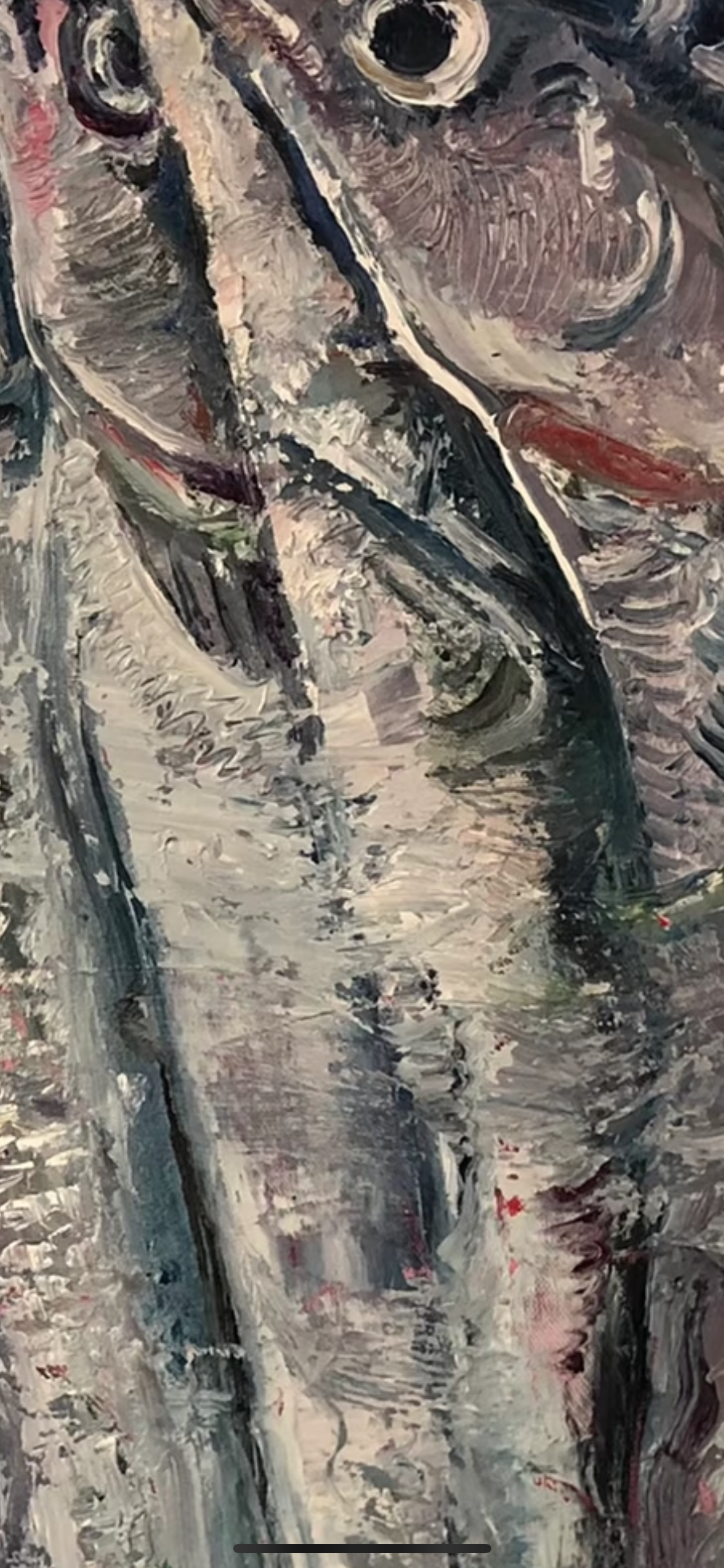 Scaly Sea’s Morning Song — Original Ribbonfish Oil Painting