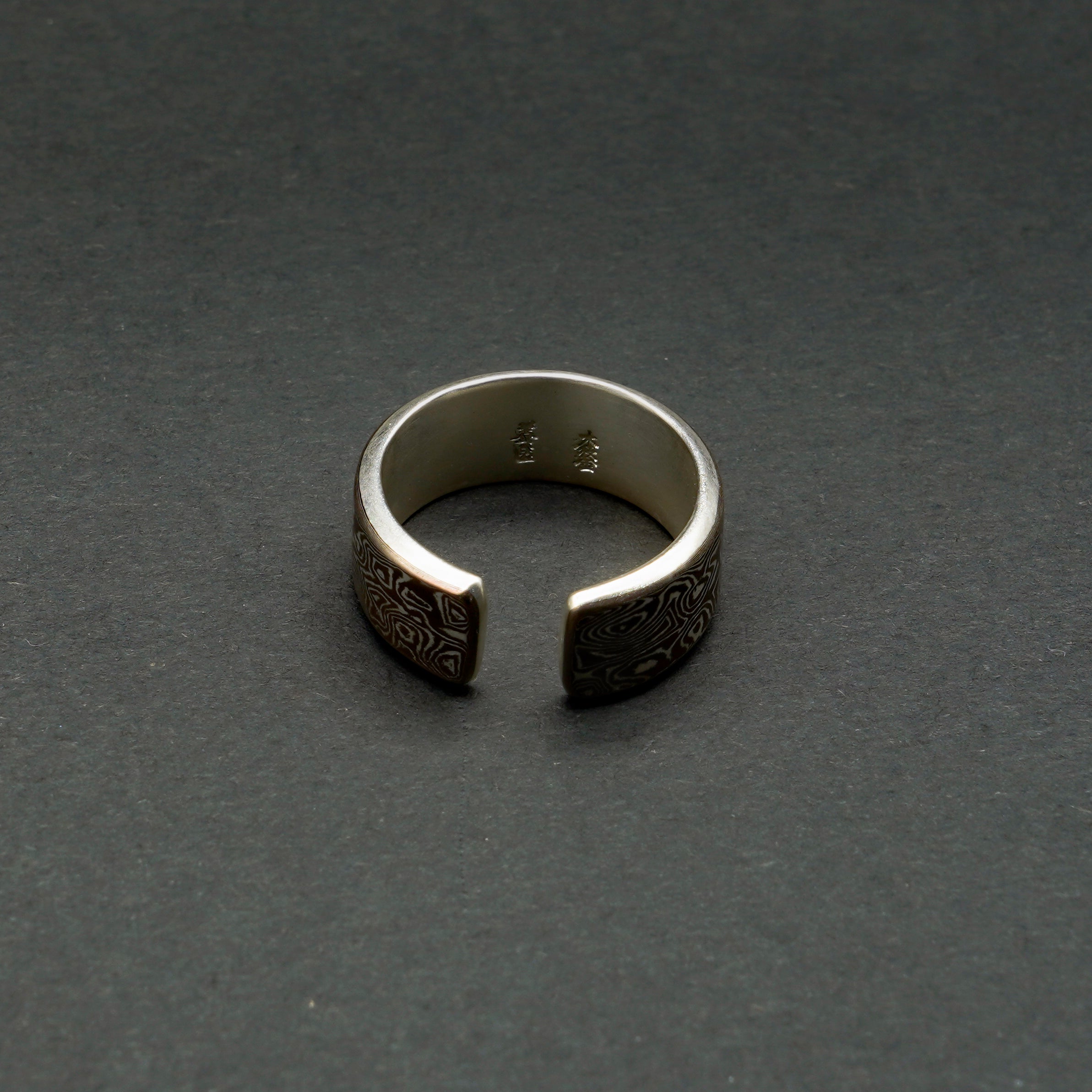 Mokume-gane Ring — Wood Grain Metal