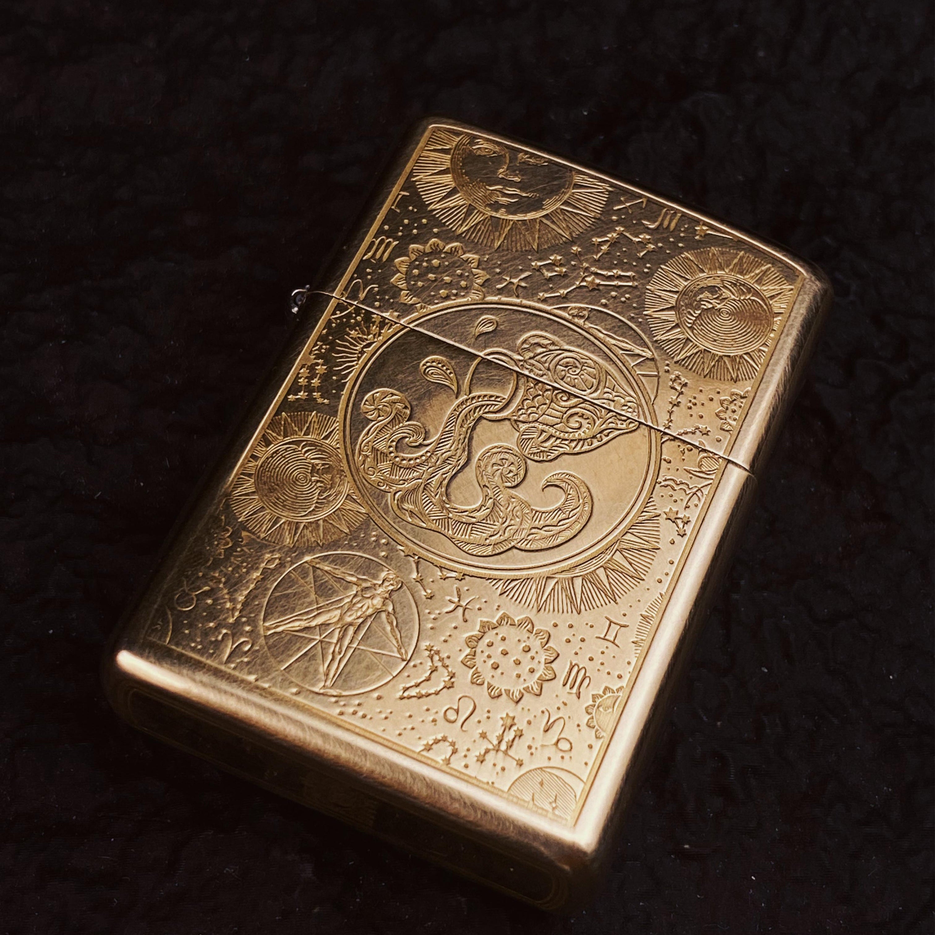Zodiac Series Brass Heritage Lighter Collection
