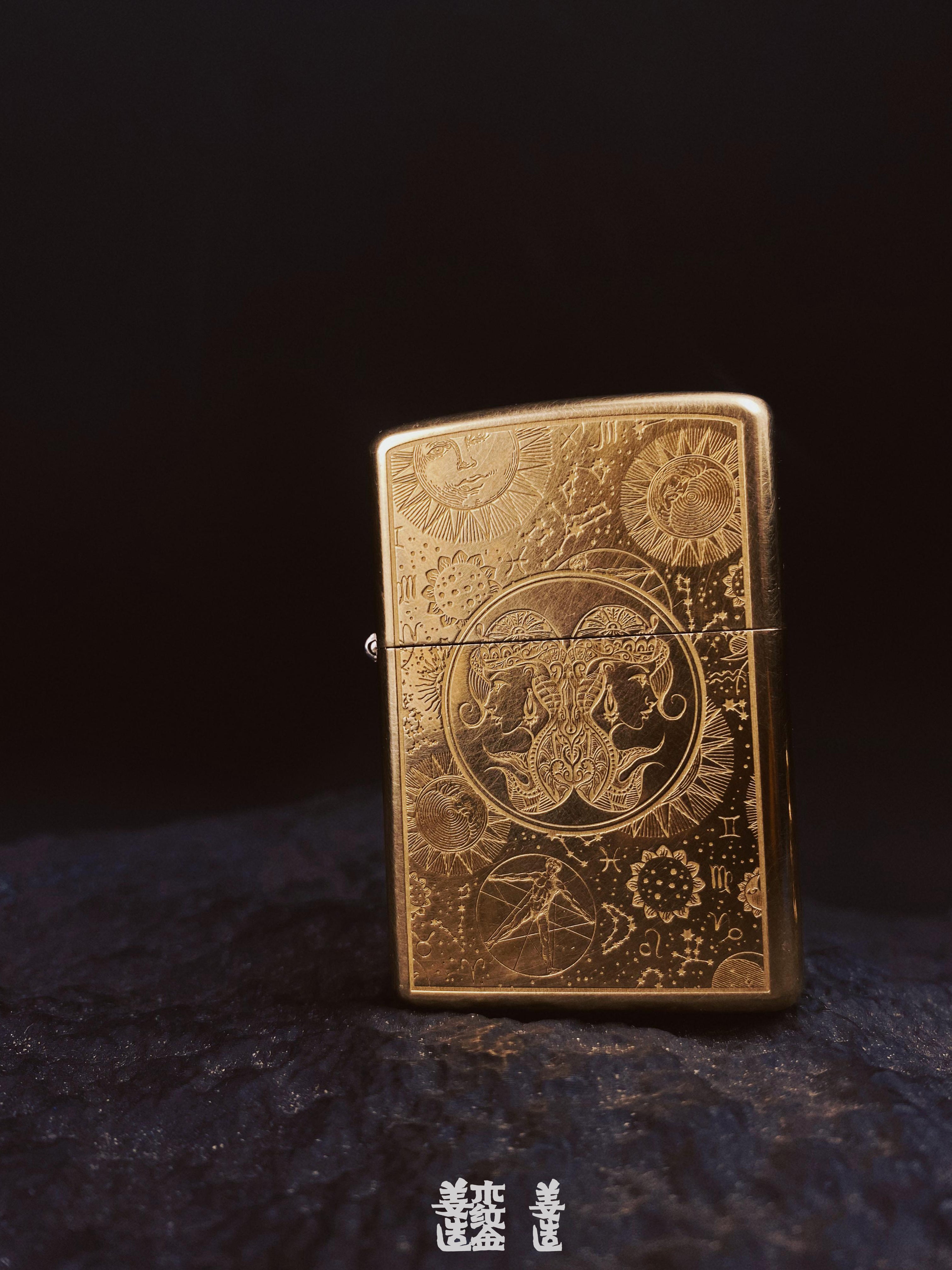 Zodiac Series Brass Heritage Lighter Collection