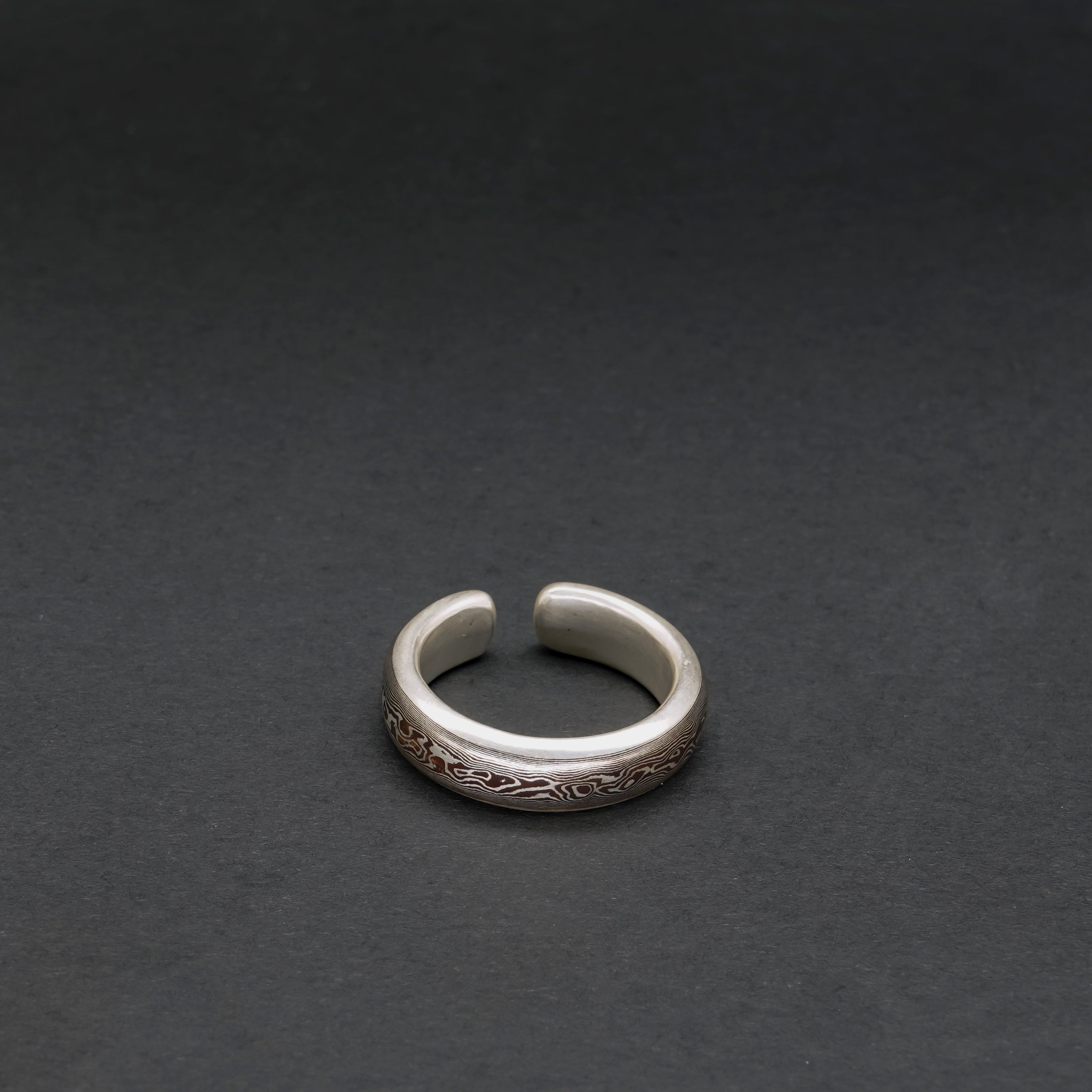 Mokume-gane Ring — Wood Grain Metal