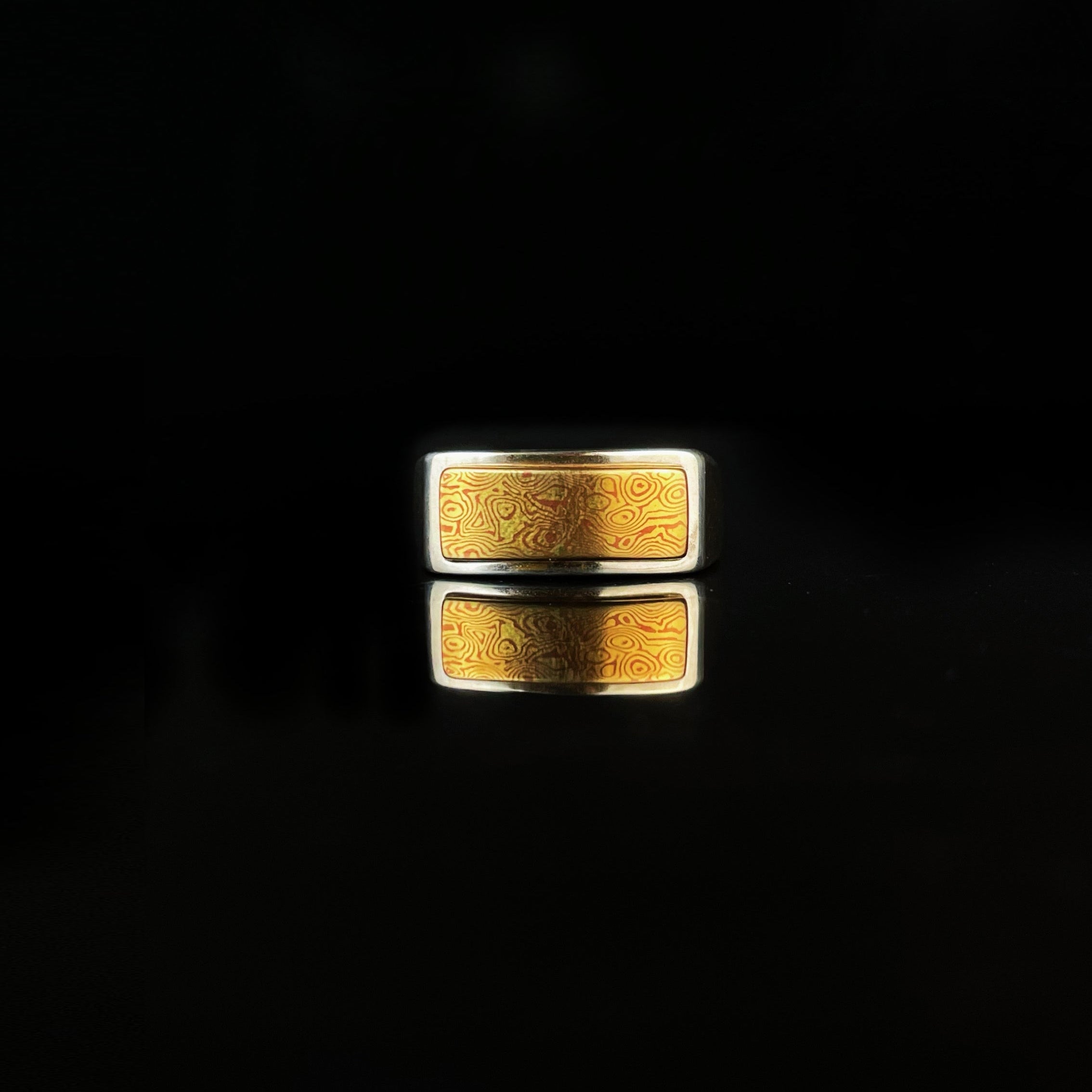 Mokume-gane Saddle Ring